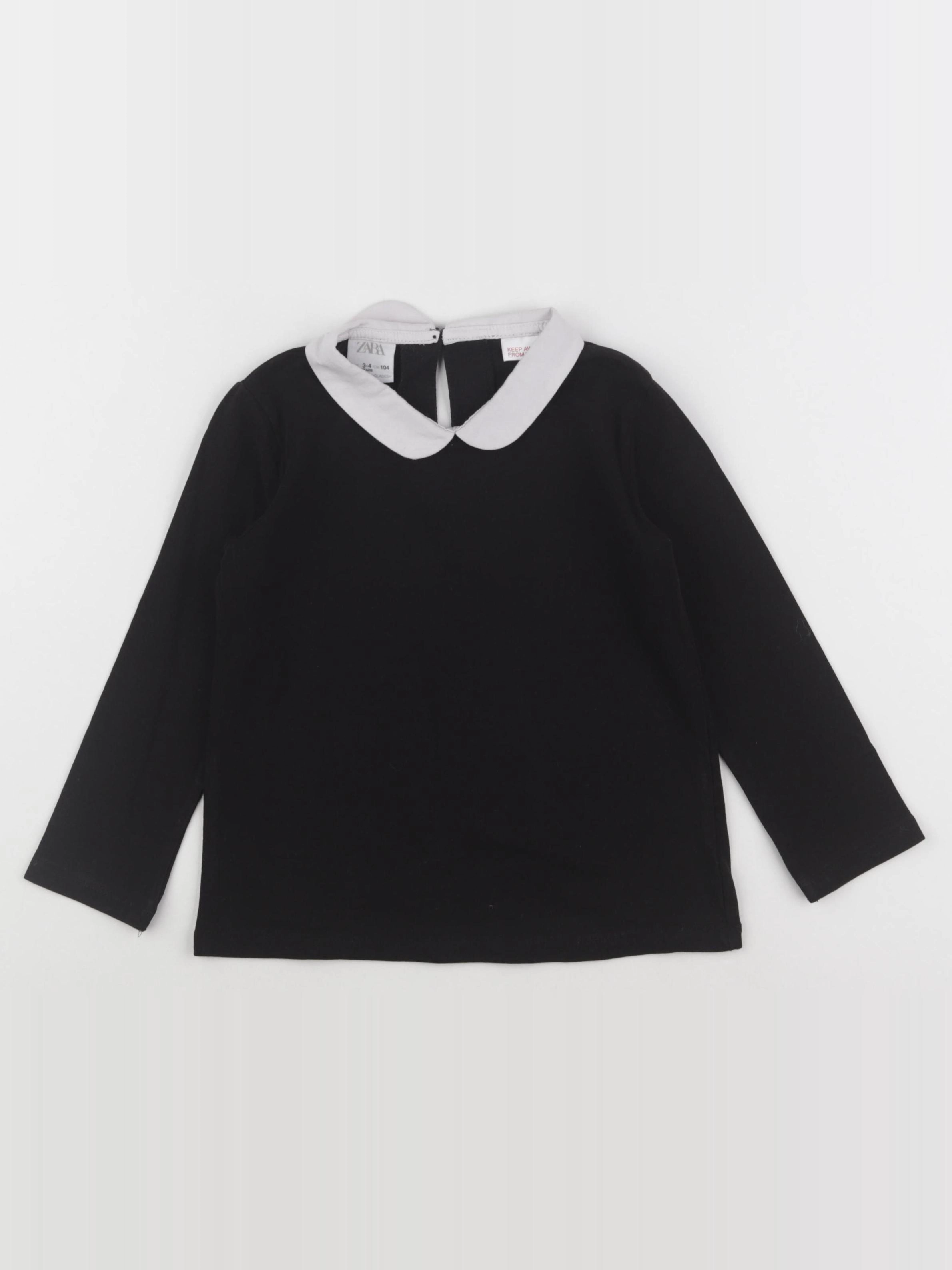 Zara - tee-shirt noir - 3/4 ans