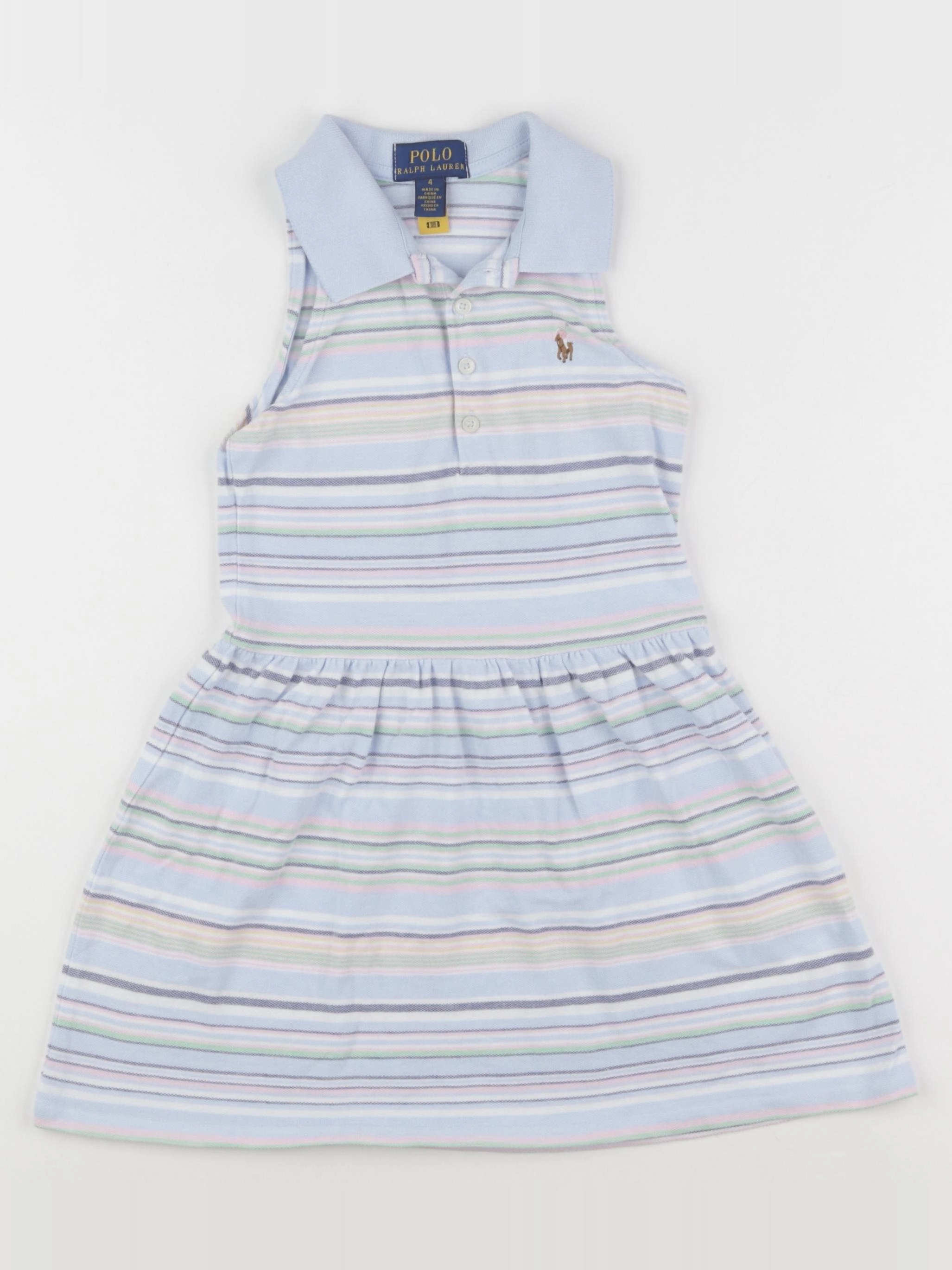 Ralph Lauren - robe bleu - 4 ans