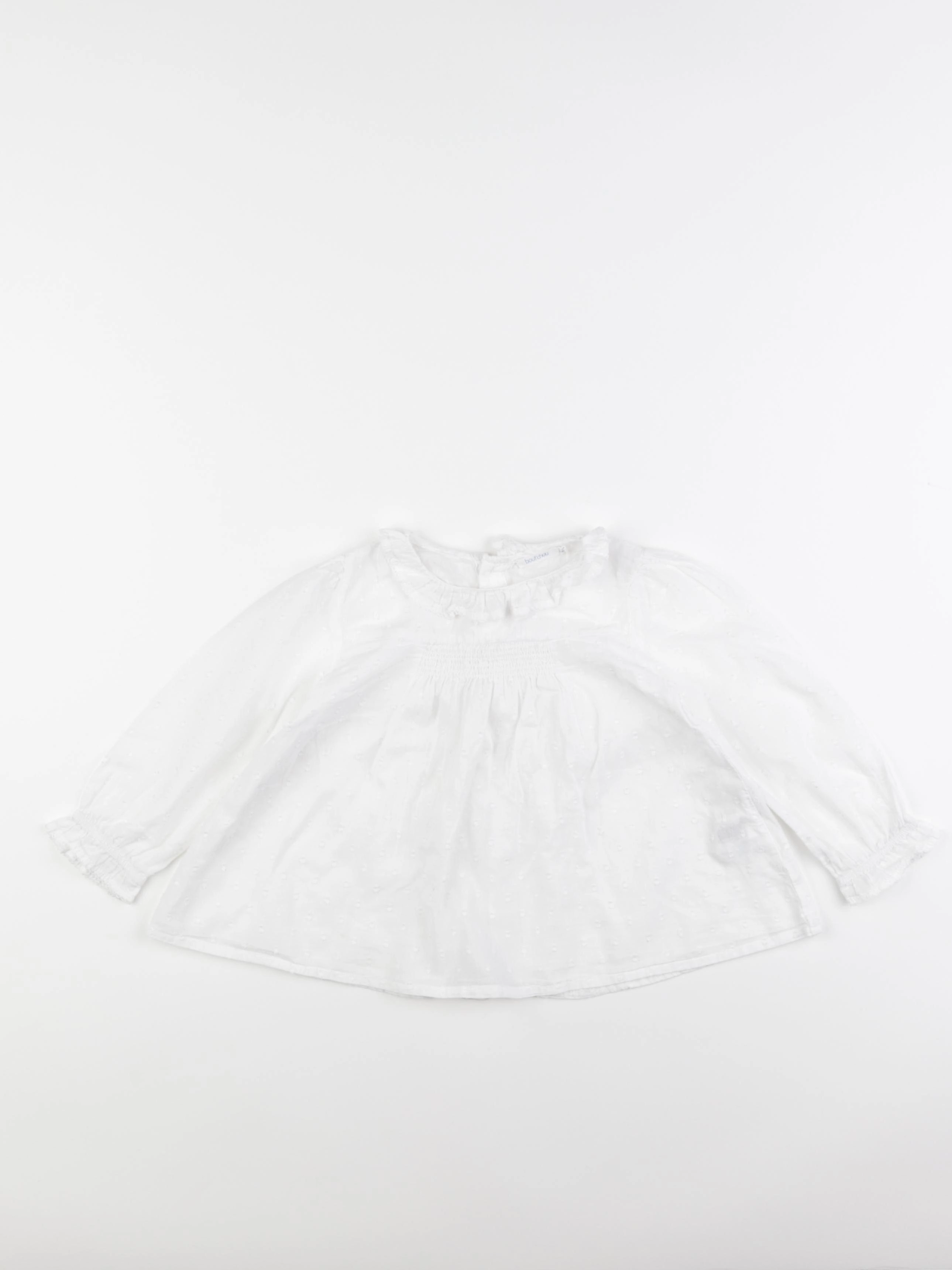 Boutchou - blouse blanc - 24 mois