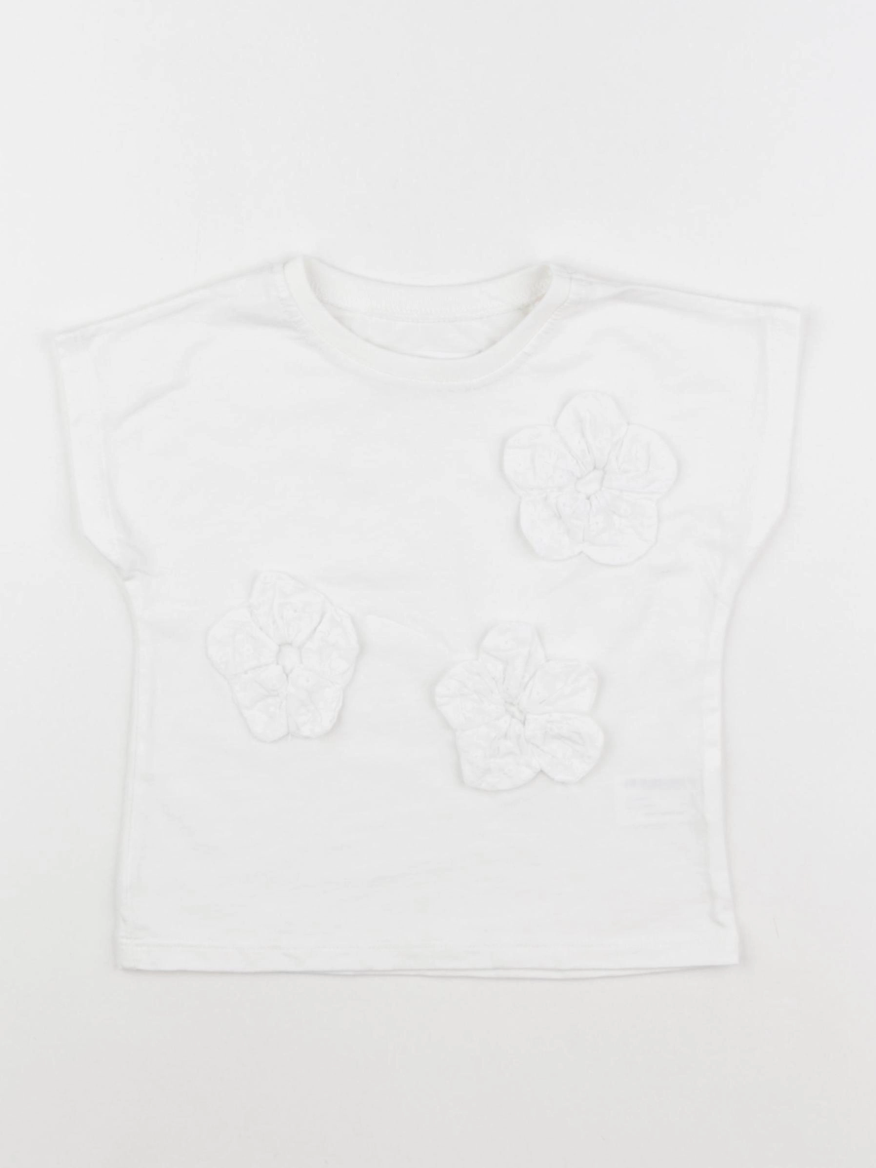 Zara - tee-shirt blanc - 2 ans