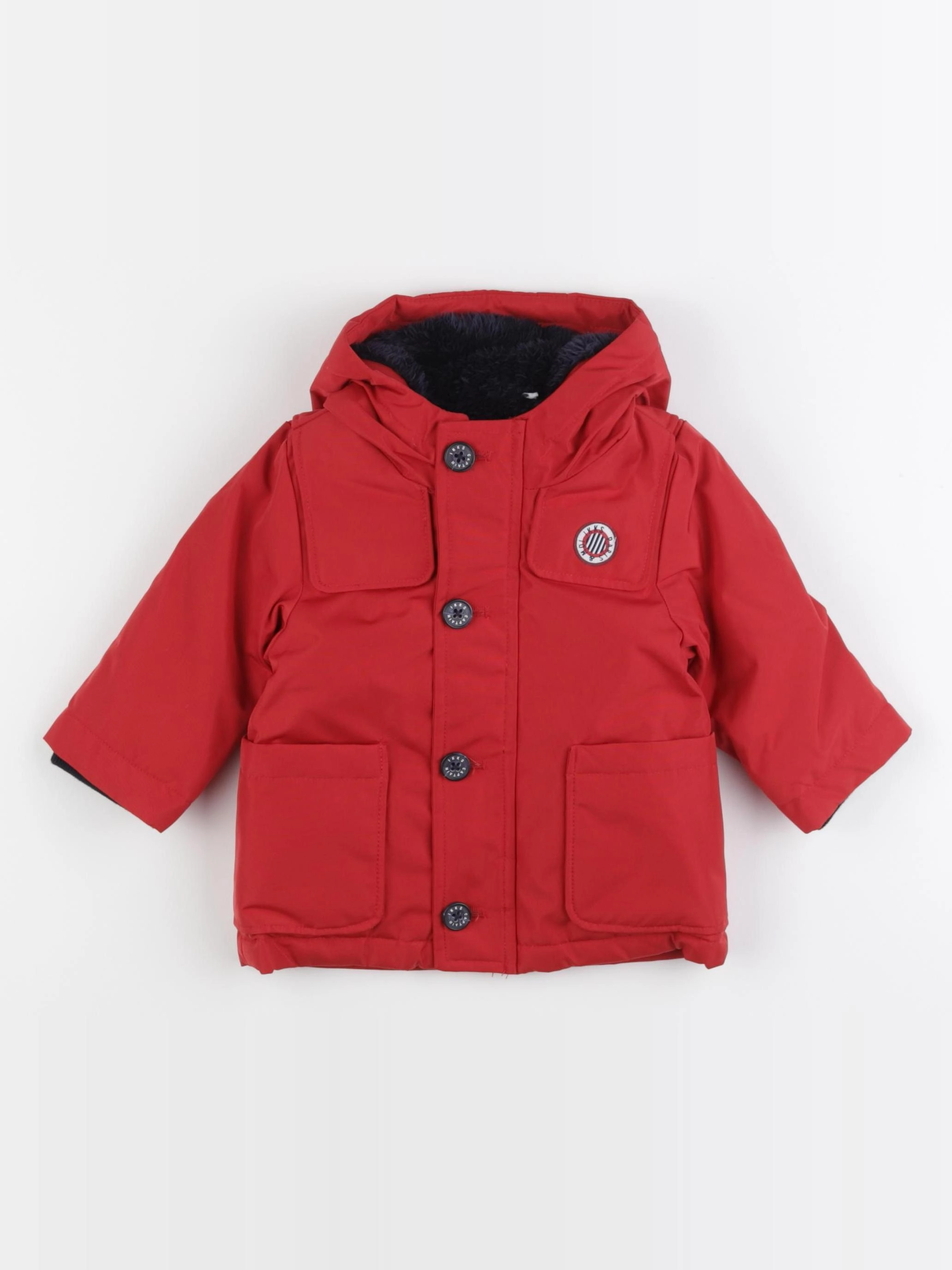 IKKS - manteau rouge - 6 mois