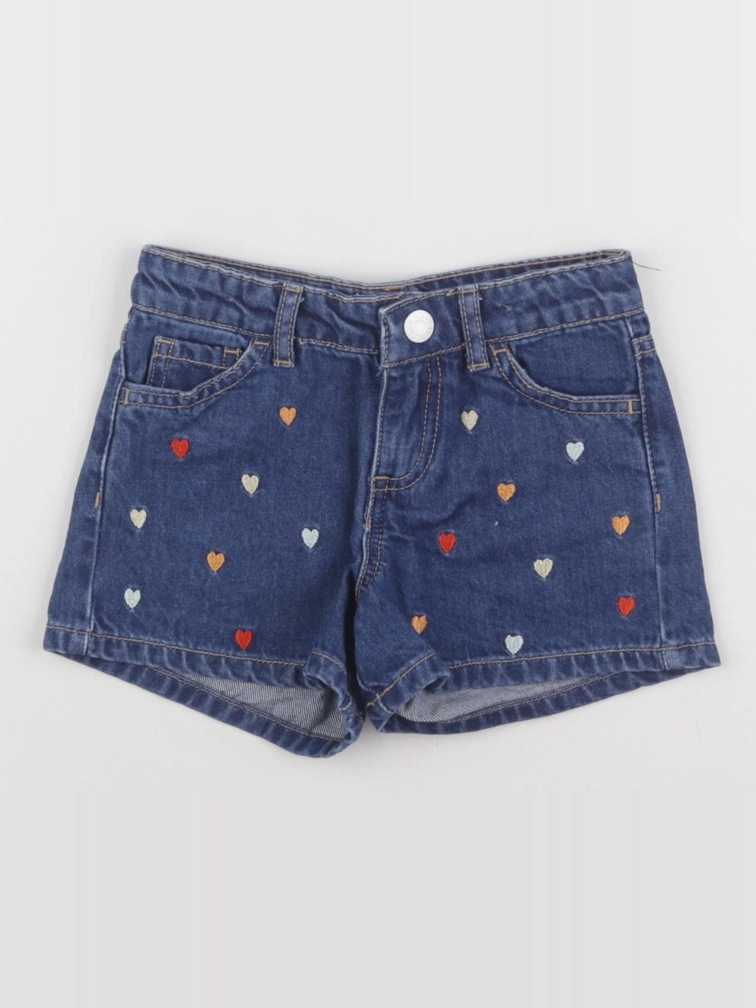 H&M - short bleu - 2/3 ans
