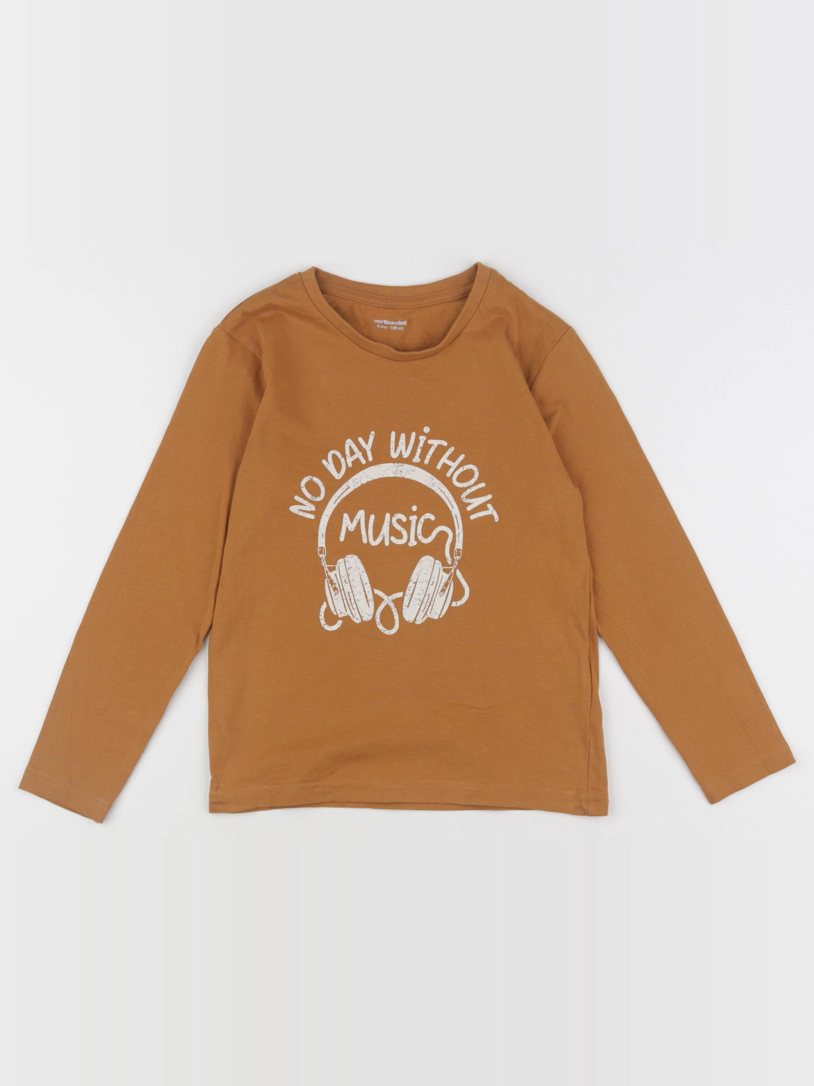 Vertbaudet - tee-shirt jaune - 8 ans