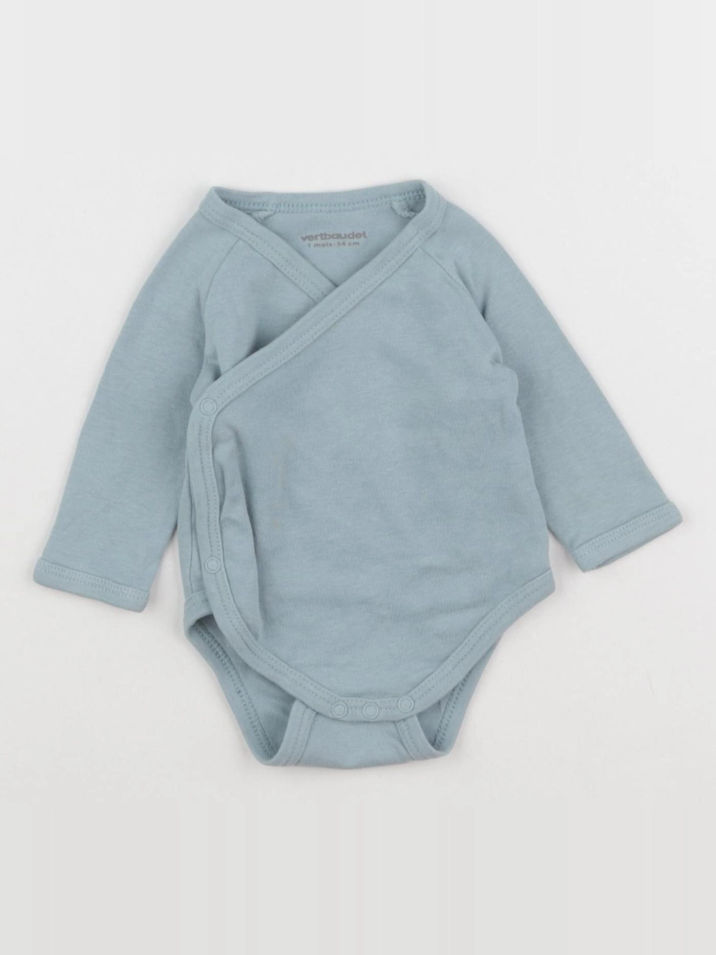 Vertbaudet - body bleu - 1 mois