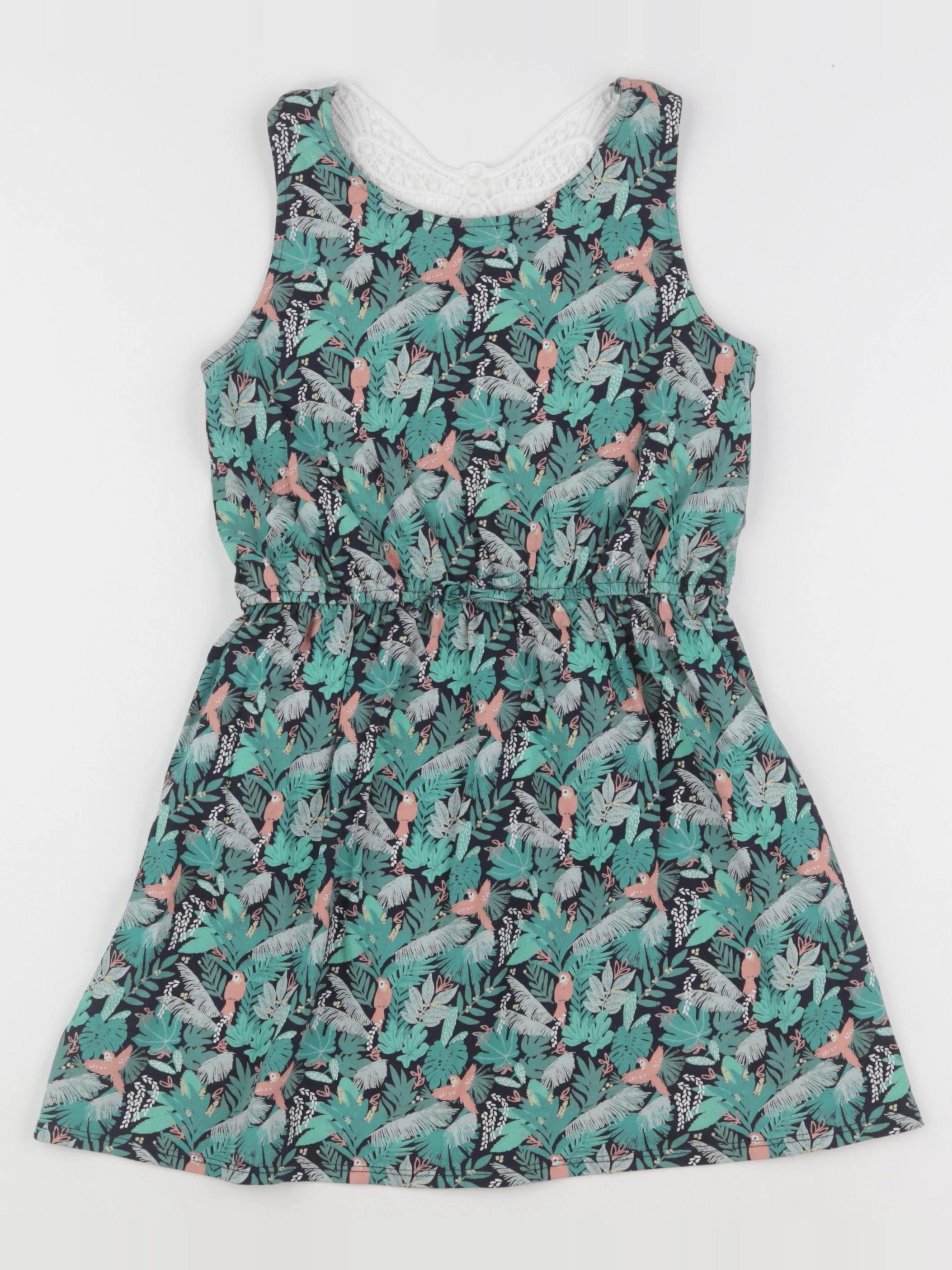 Vertbaudet - robe vert - 8 ans