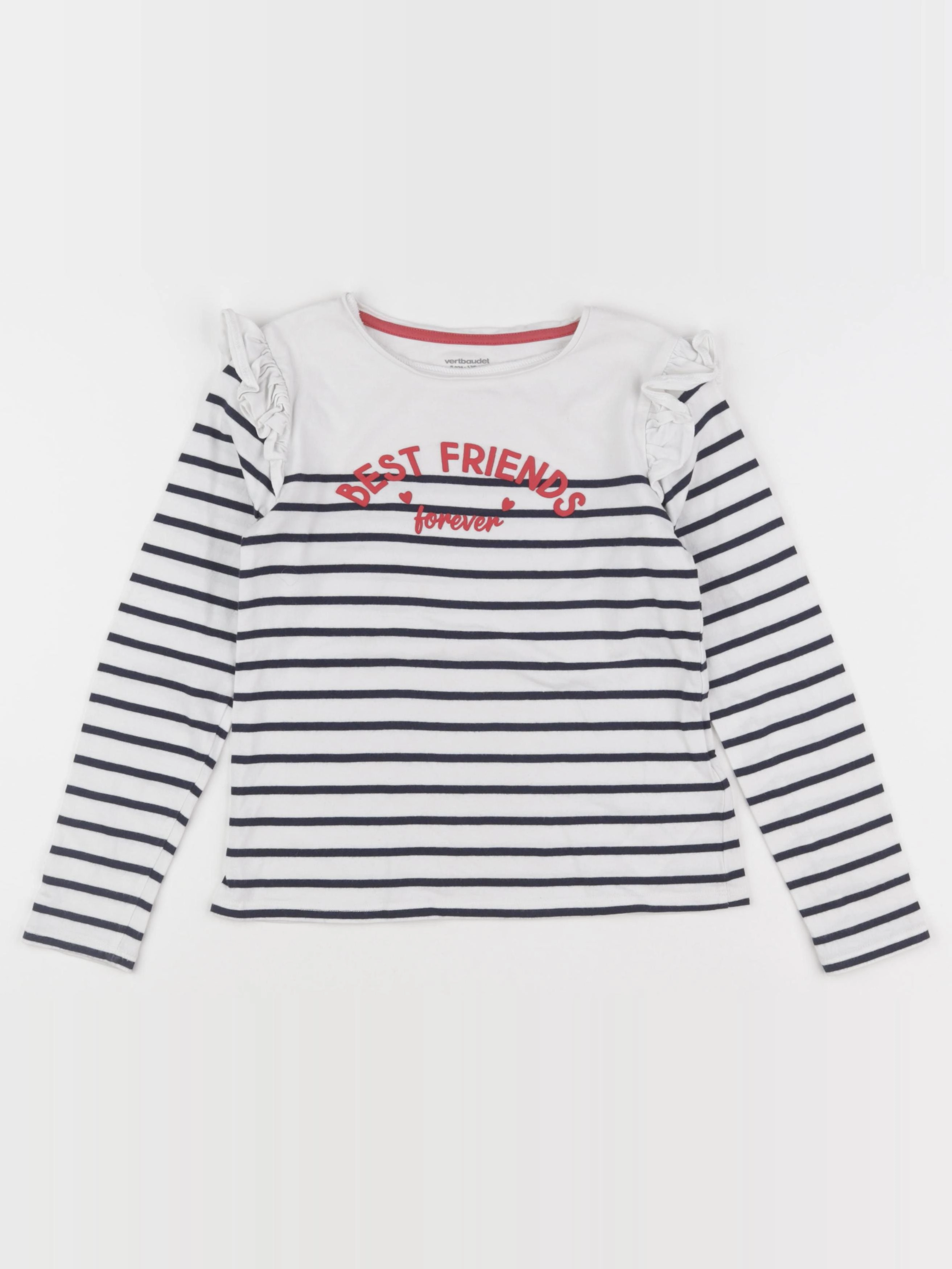 Vertbaudet - tee-shirt blanc - 8 ans