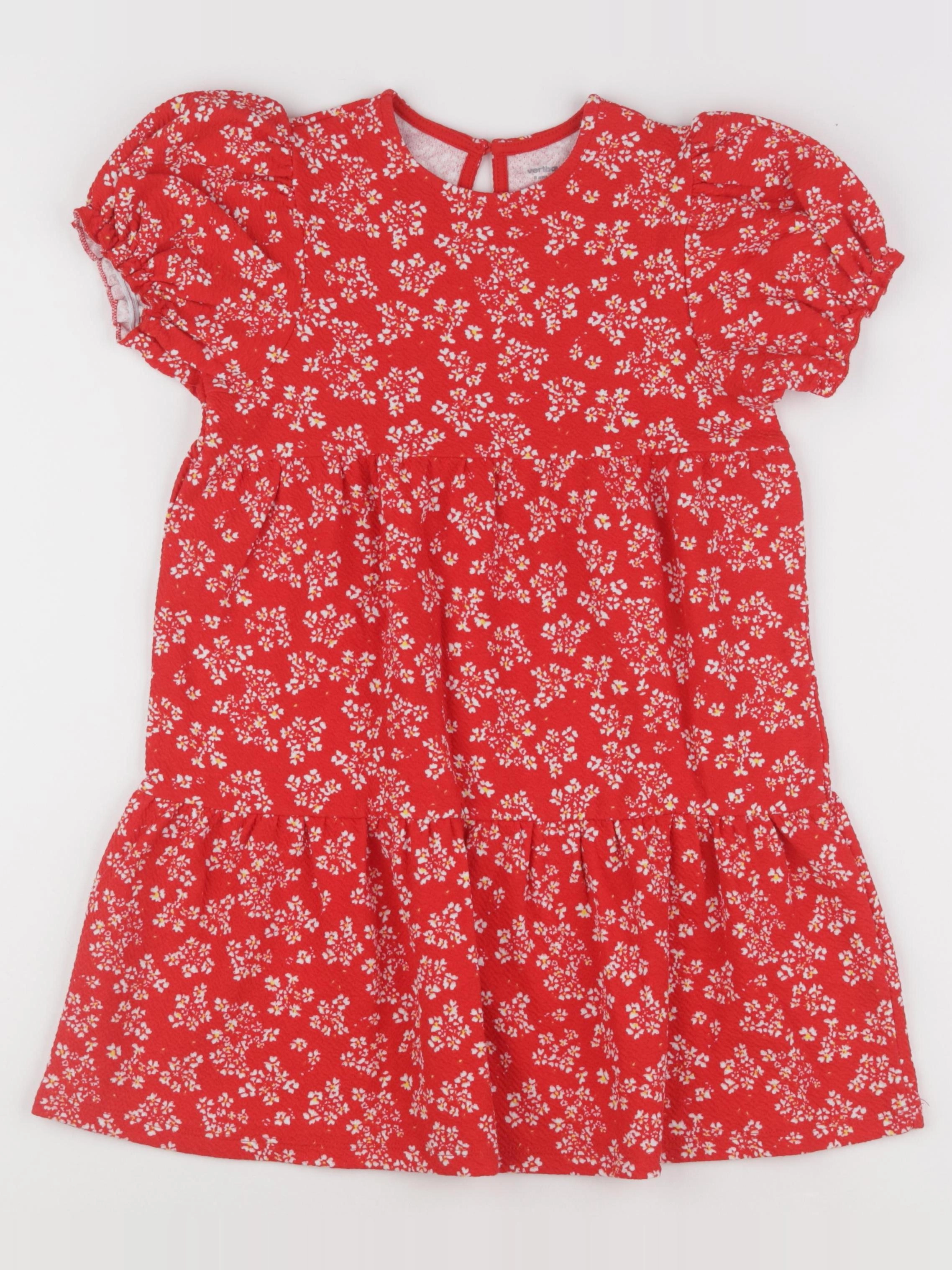 Vertbaudet - robe rouge - 8 ans
