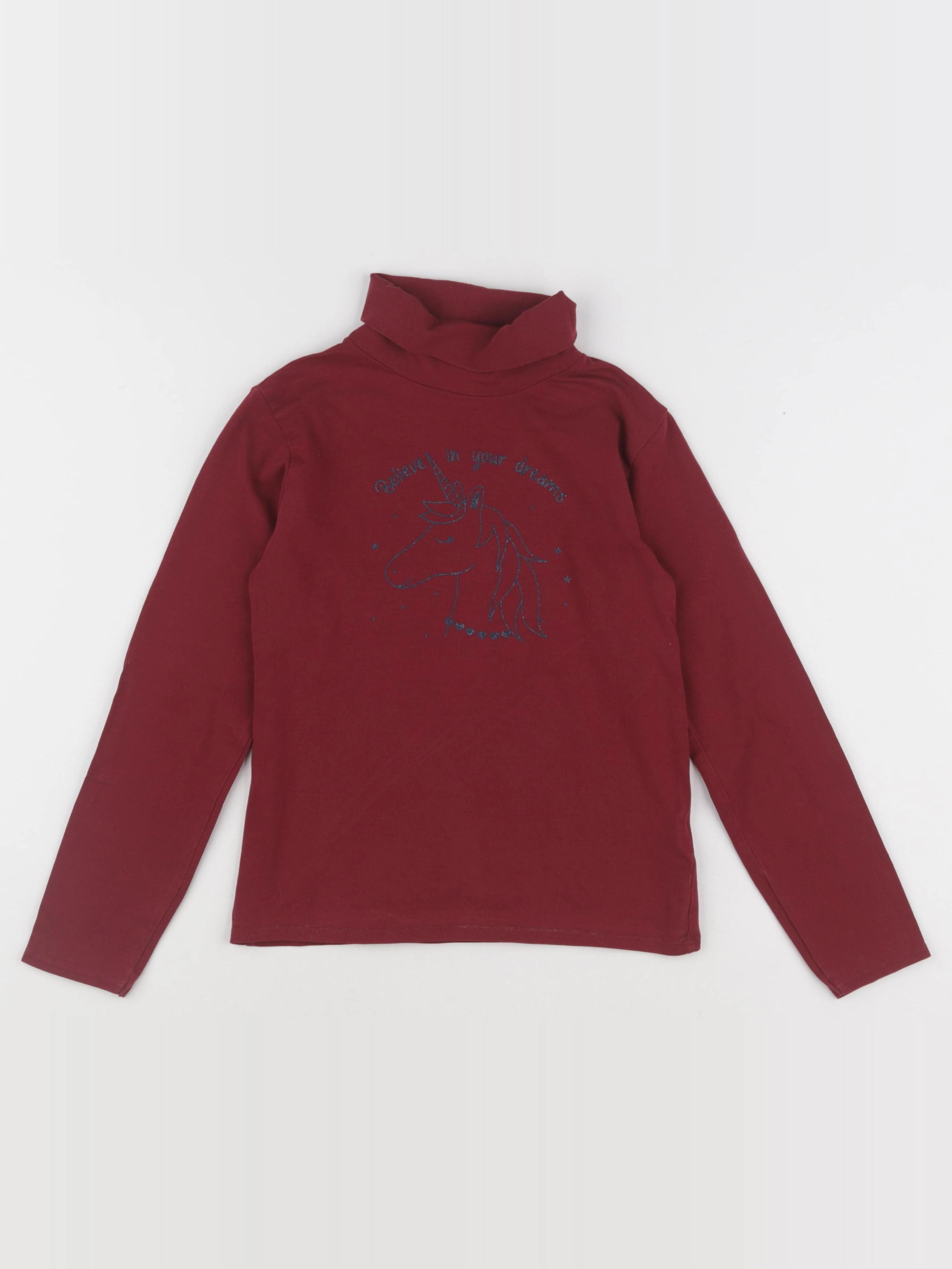 Vertbaudet - sous-pull rouge - 8 ans