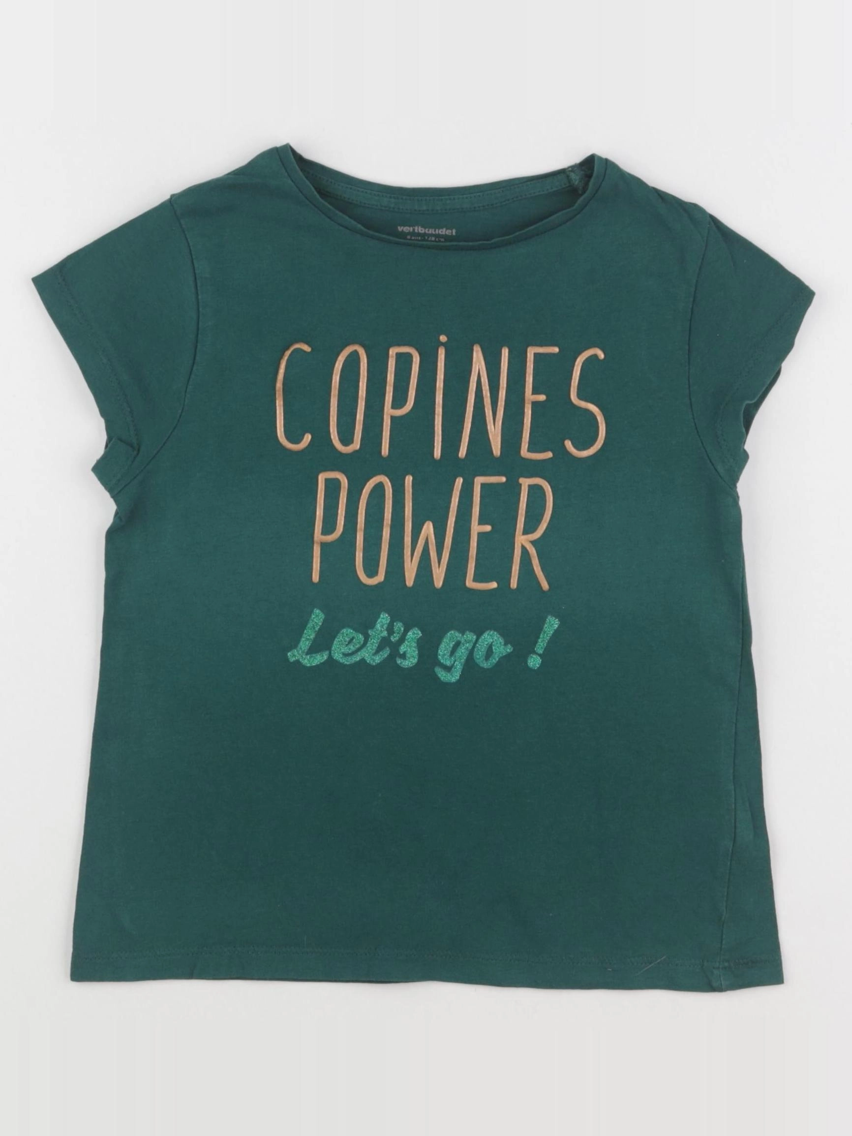 Vertbaudet - tee-shirt vert - 8 ans