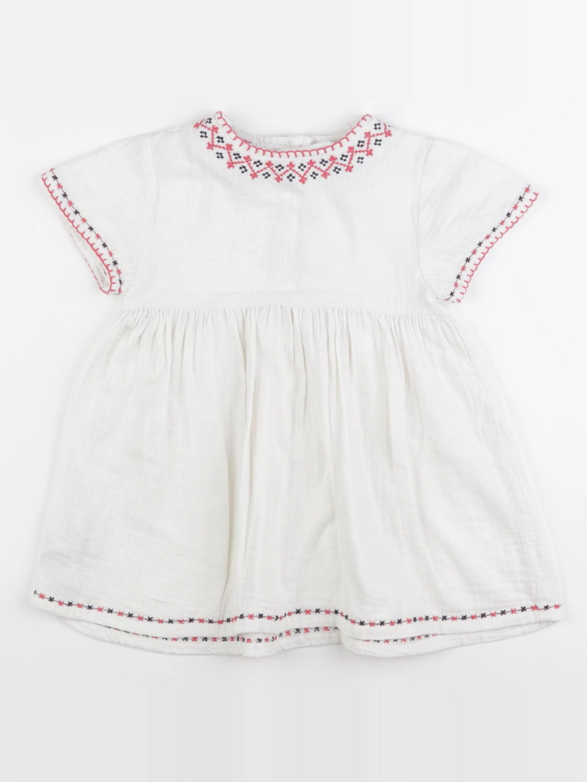 Mango - robe blanc - 18/24 mois