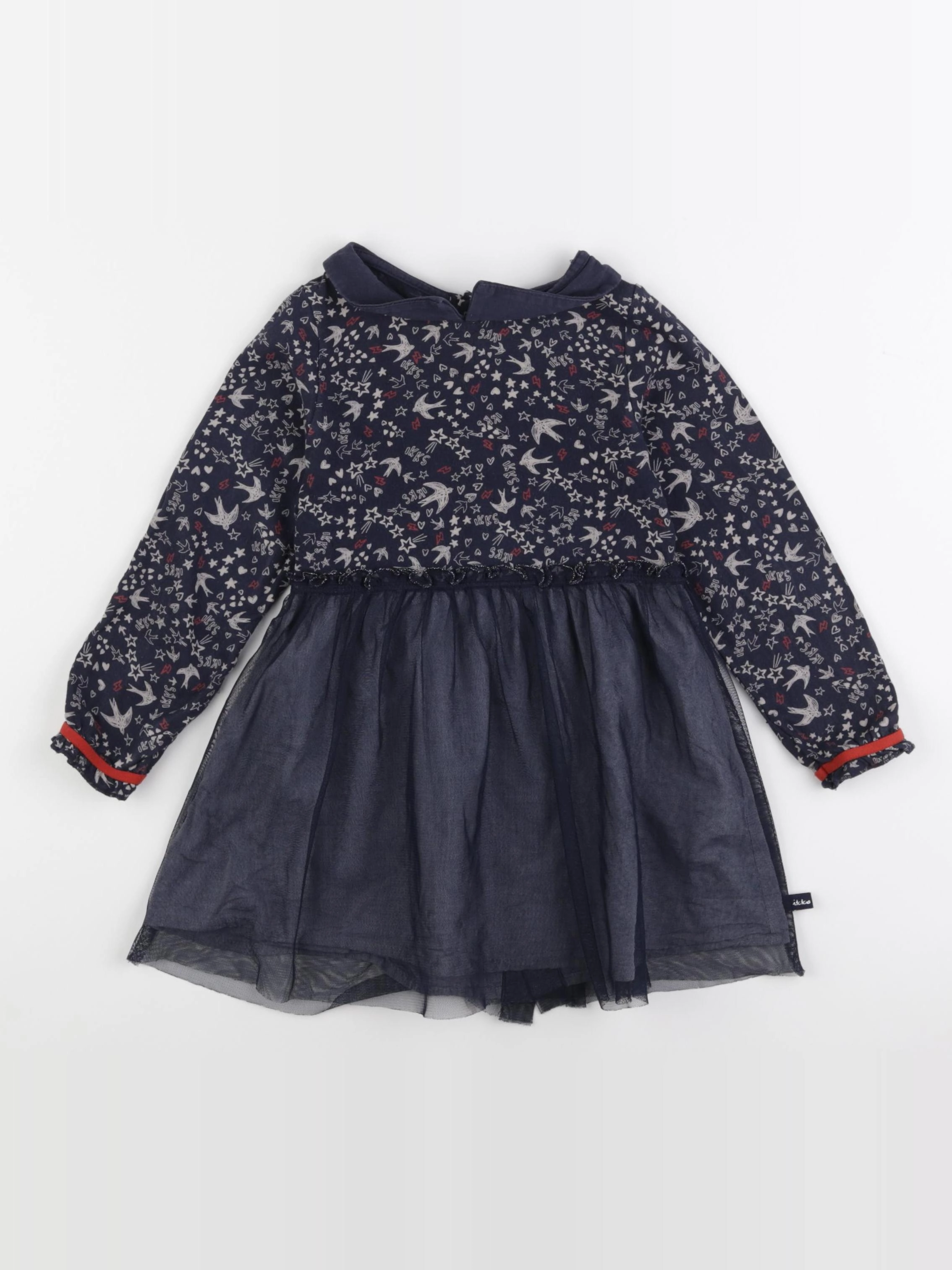 IKKS - robe bleu - 3 ans