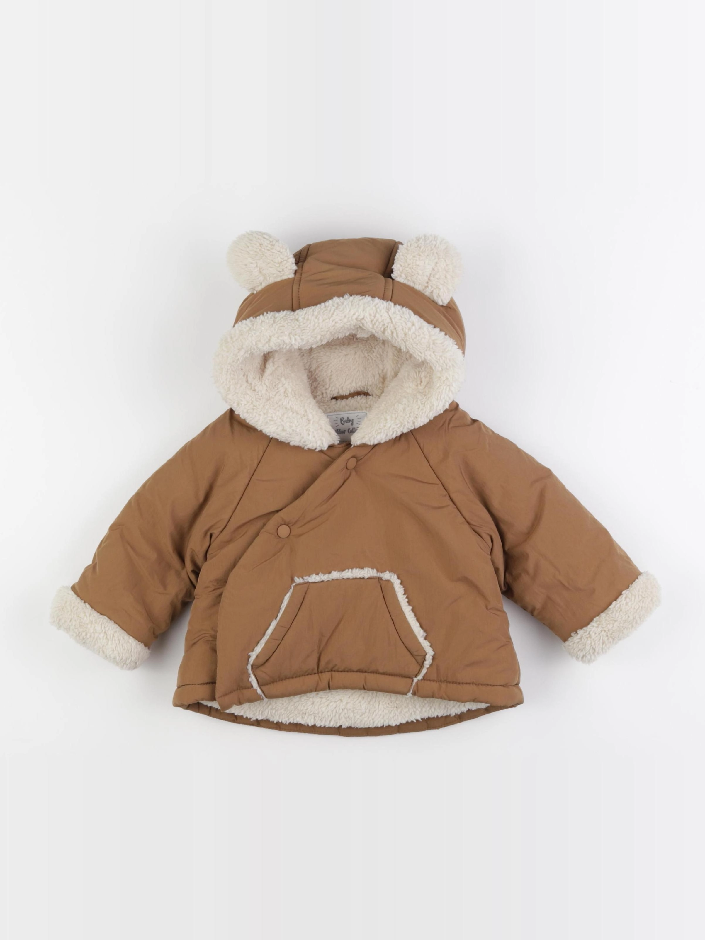 Vertbaudet - manteau marron - 6 mois