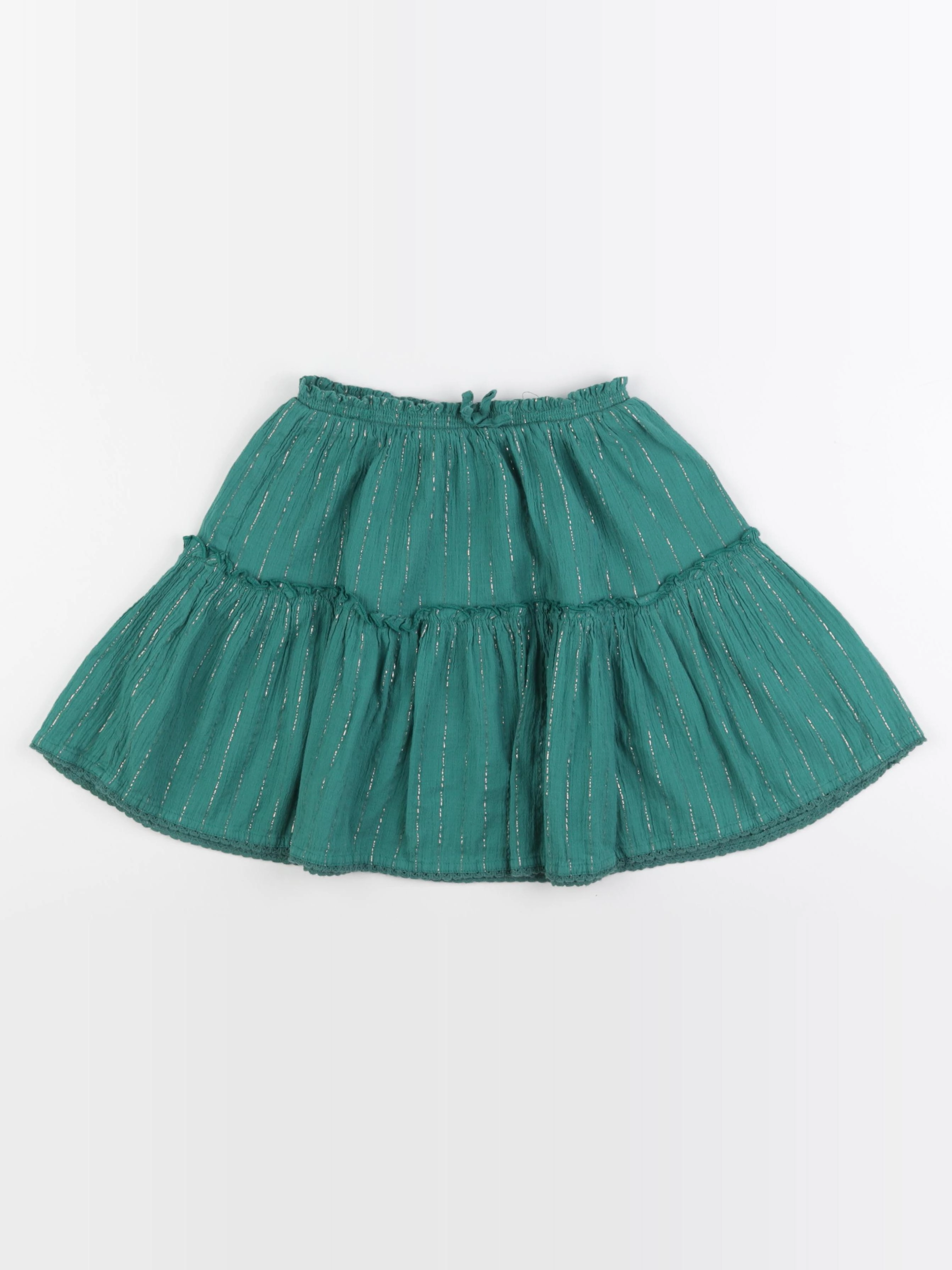 Tape à l'oeil - jupe vert, or - 10 ans