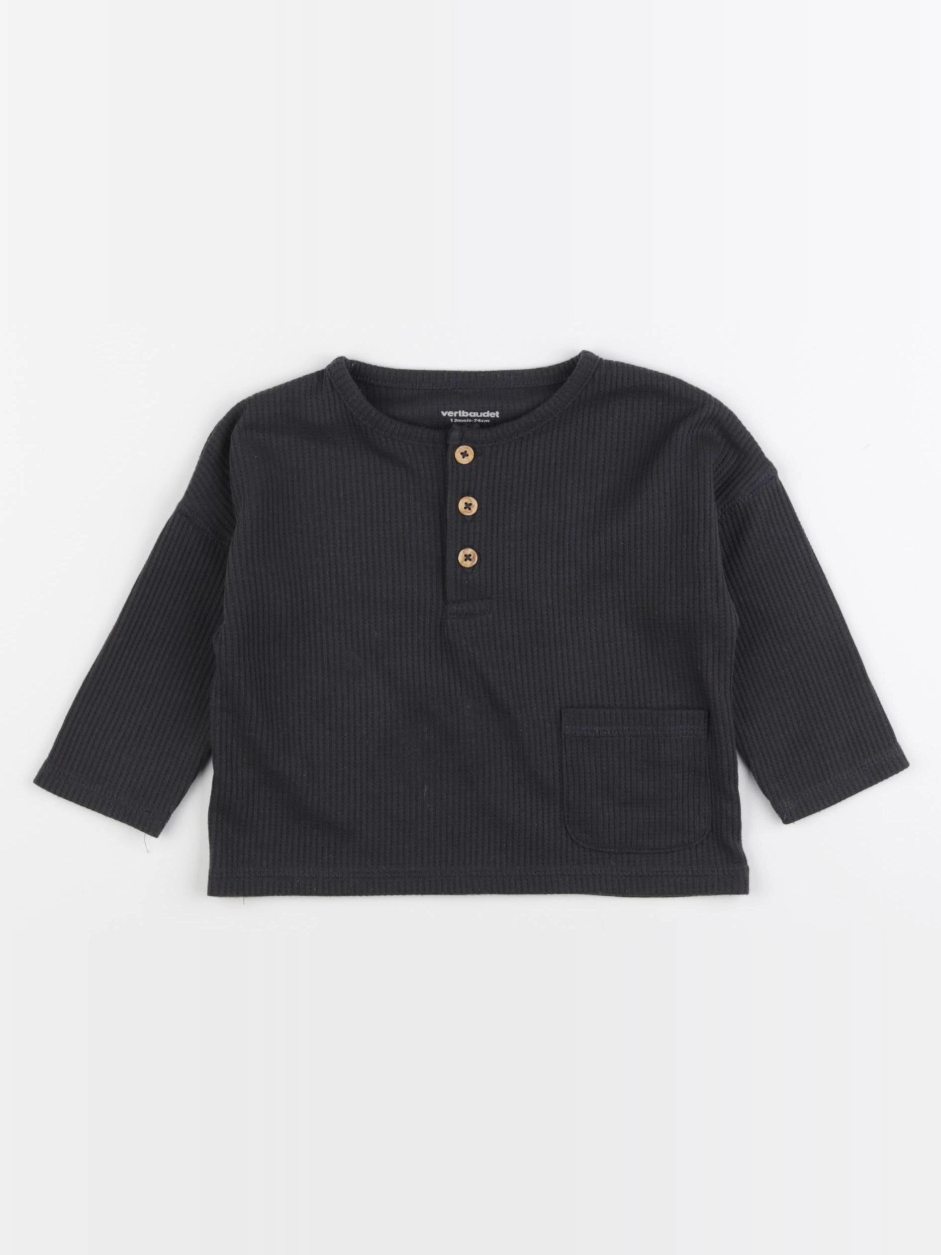Vertbaudet - tee-shirt gris - 12 mois