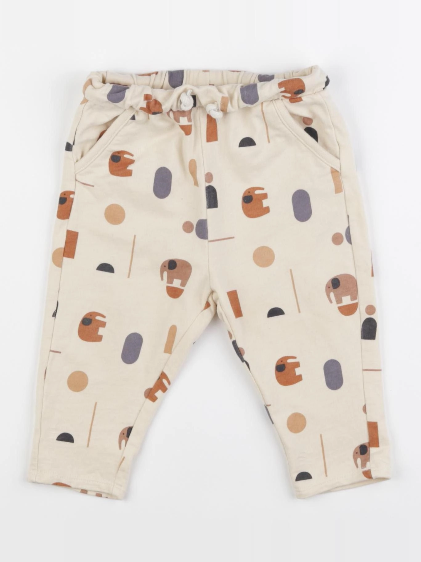 Vertbaudet - pantalon beige - 12 mois