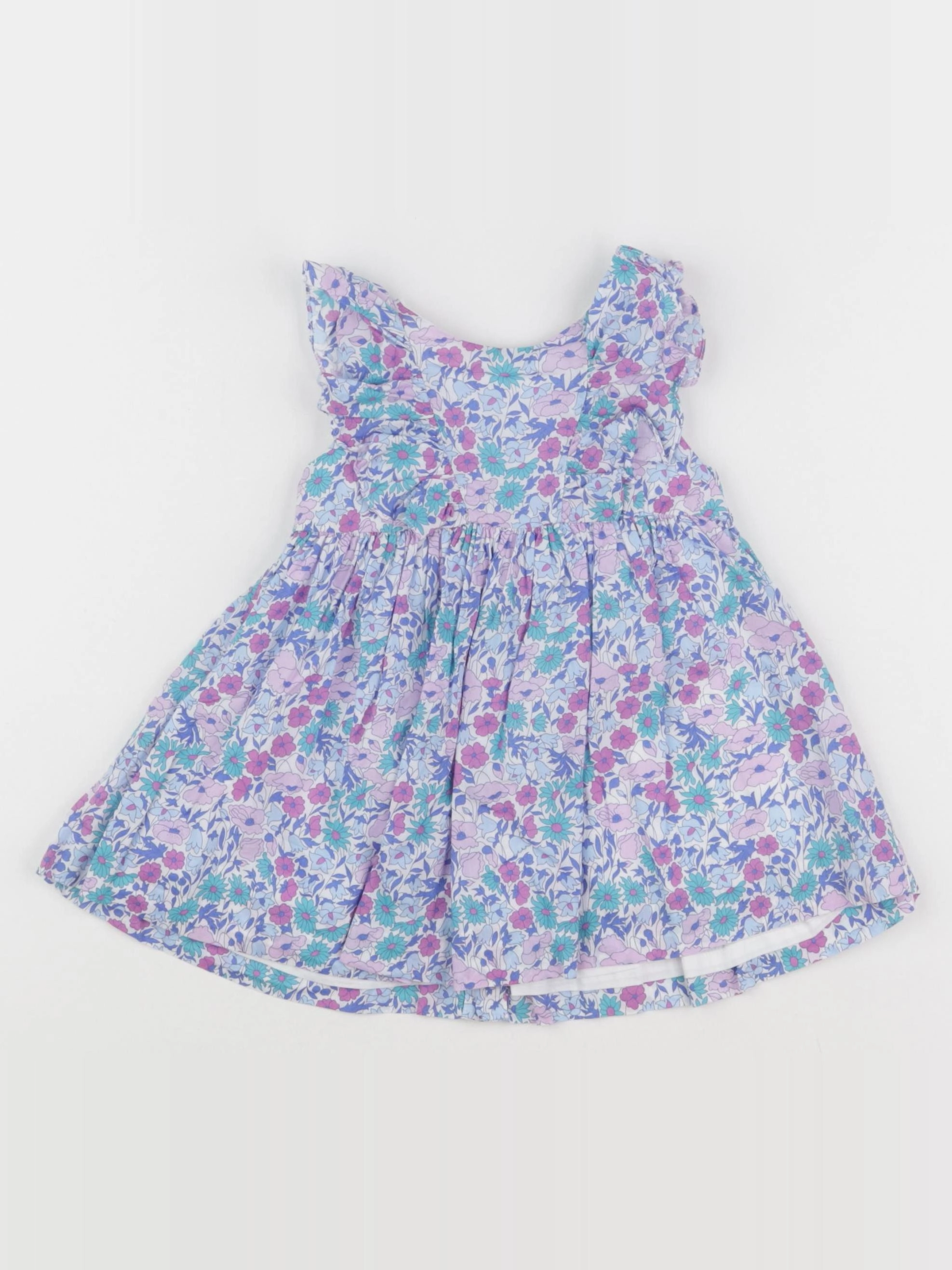 Jacadi - robe liberty bleu - 6 mois