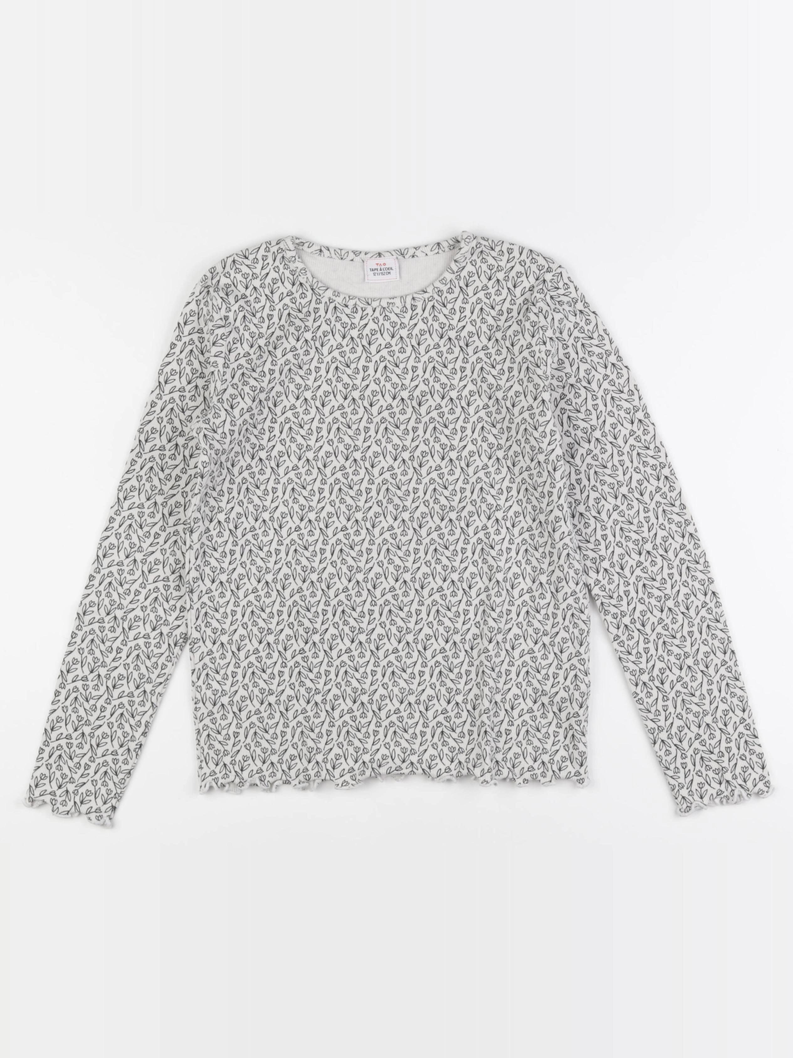 Tape à l'oeil - tee-shirt blanc, noir - 12 ans
