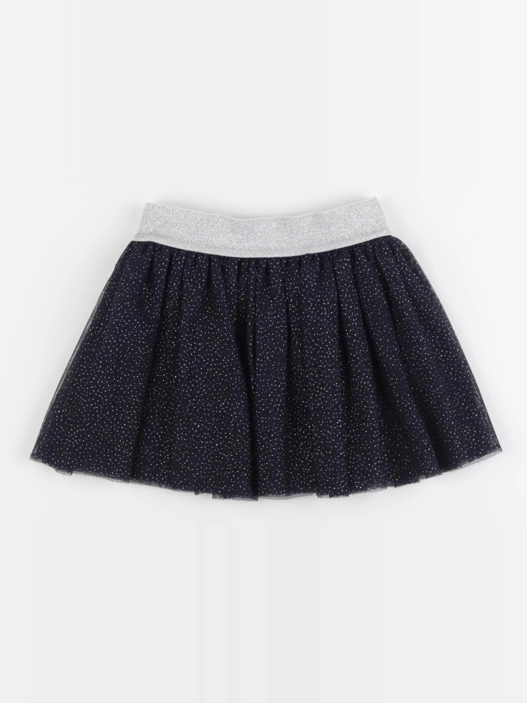 Petit Bateau - jupe bleu, argent - 4 ans