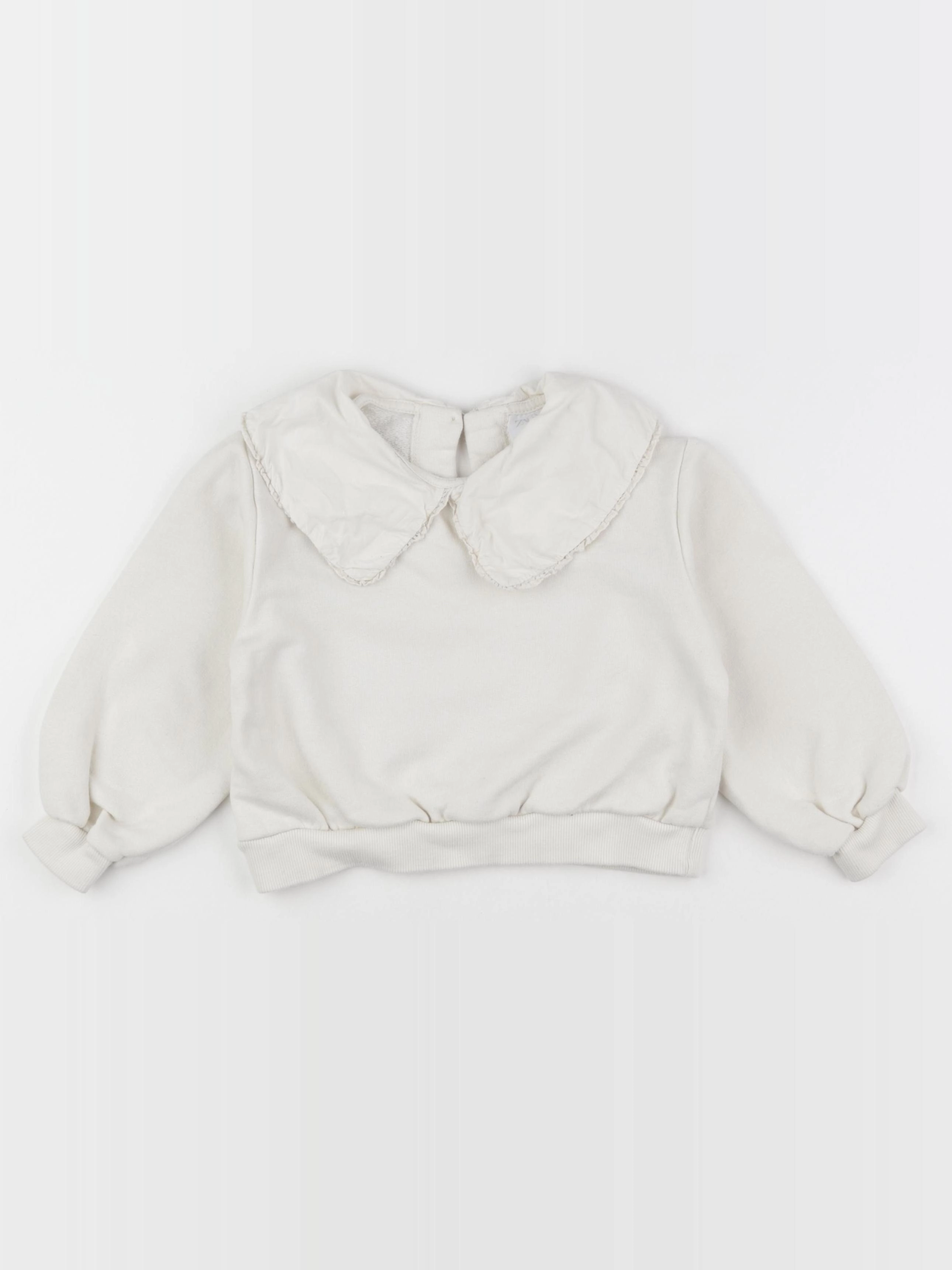 Zara - sweat blanc - 4/5 ans