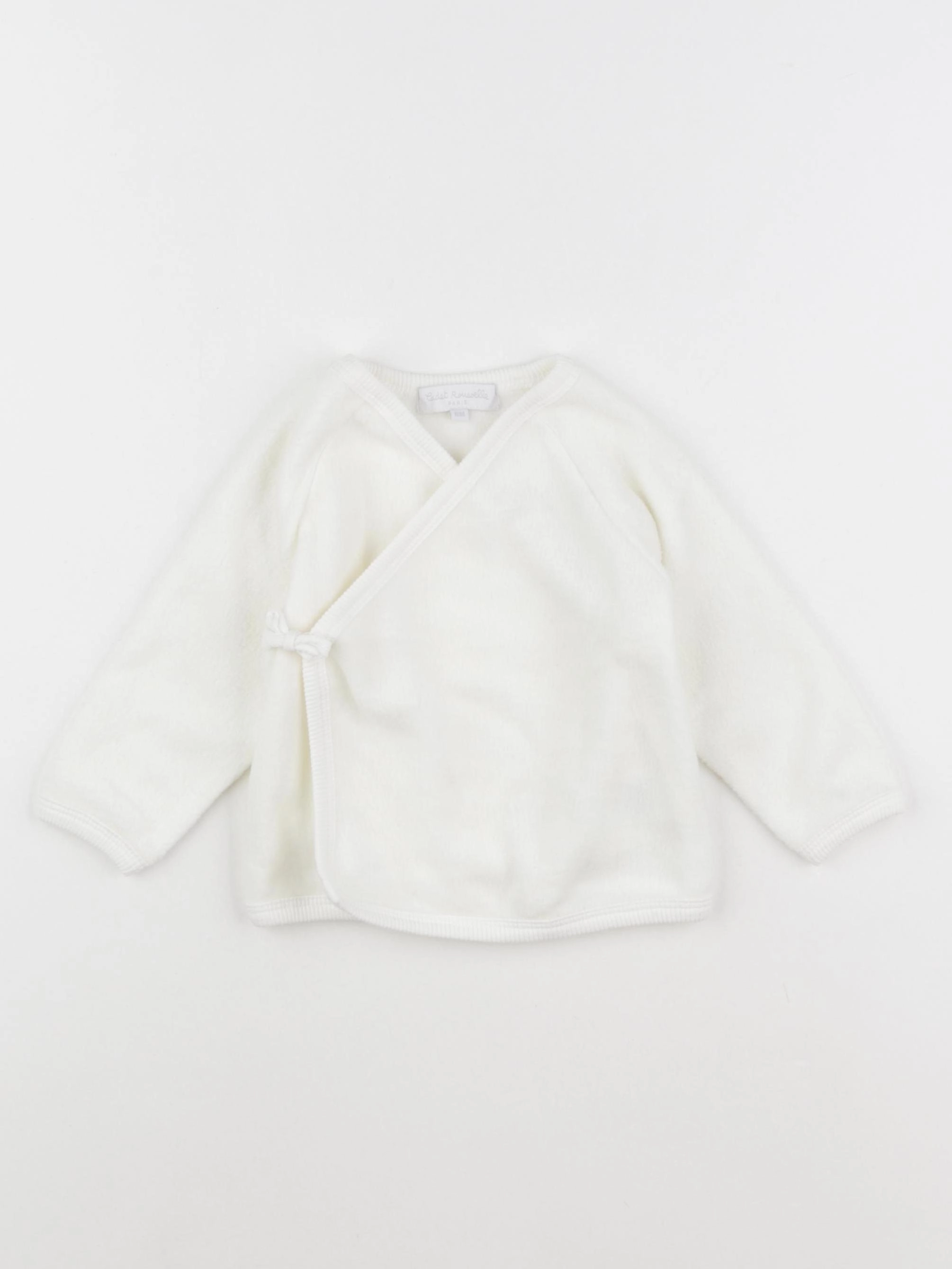Cadet Rousselle - gilet blanc - 6 mois