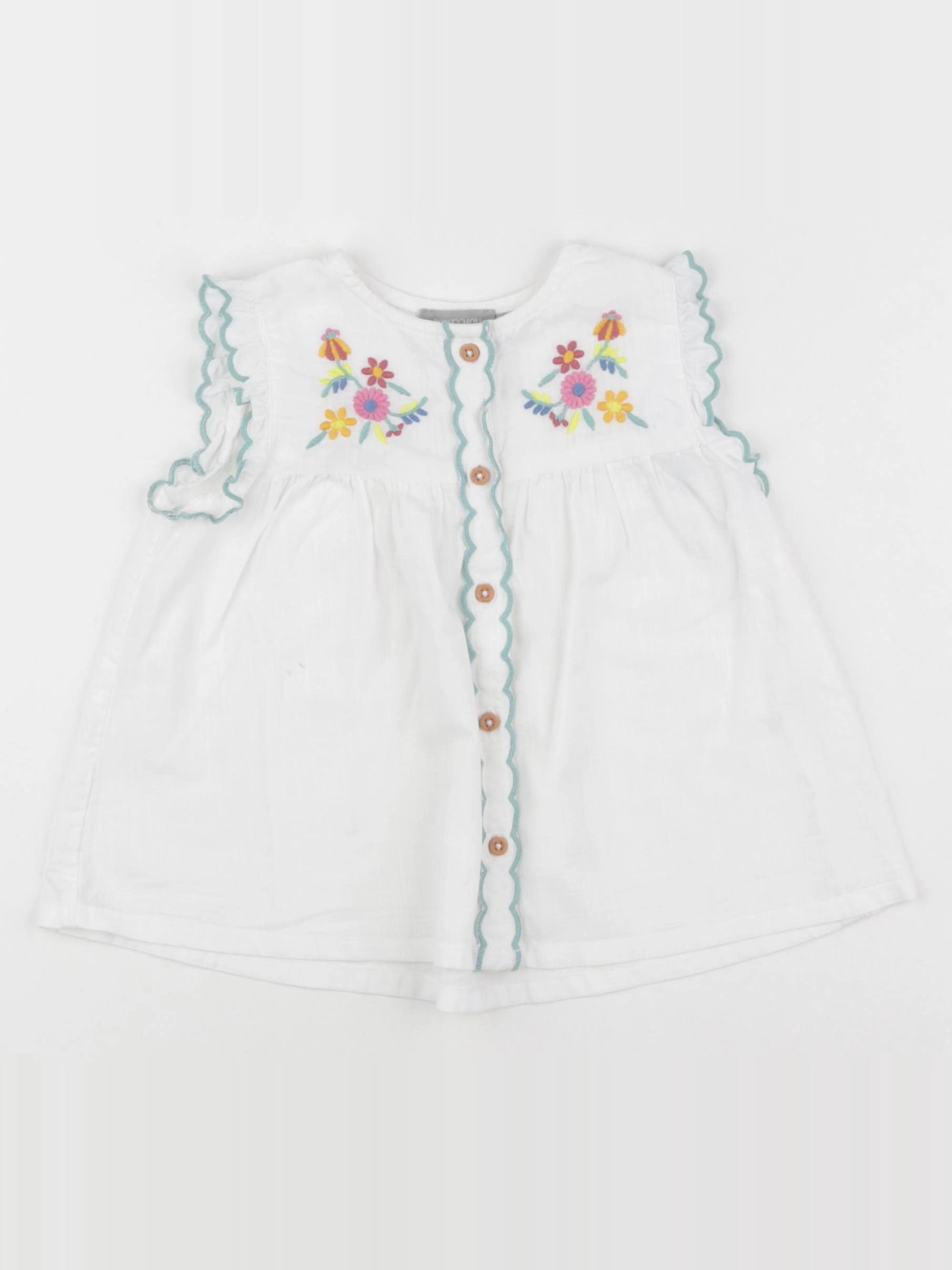 Boutchou - blouse blanc - 18 mois