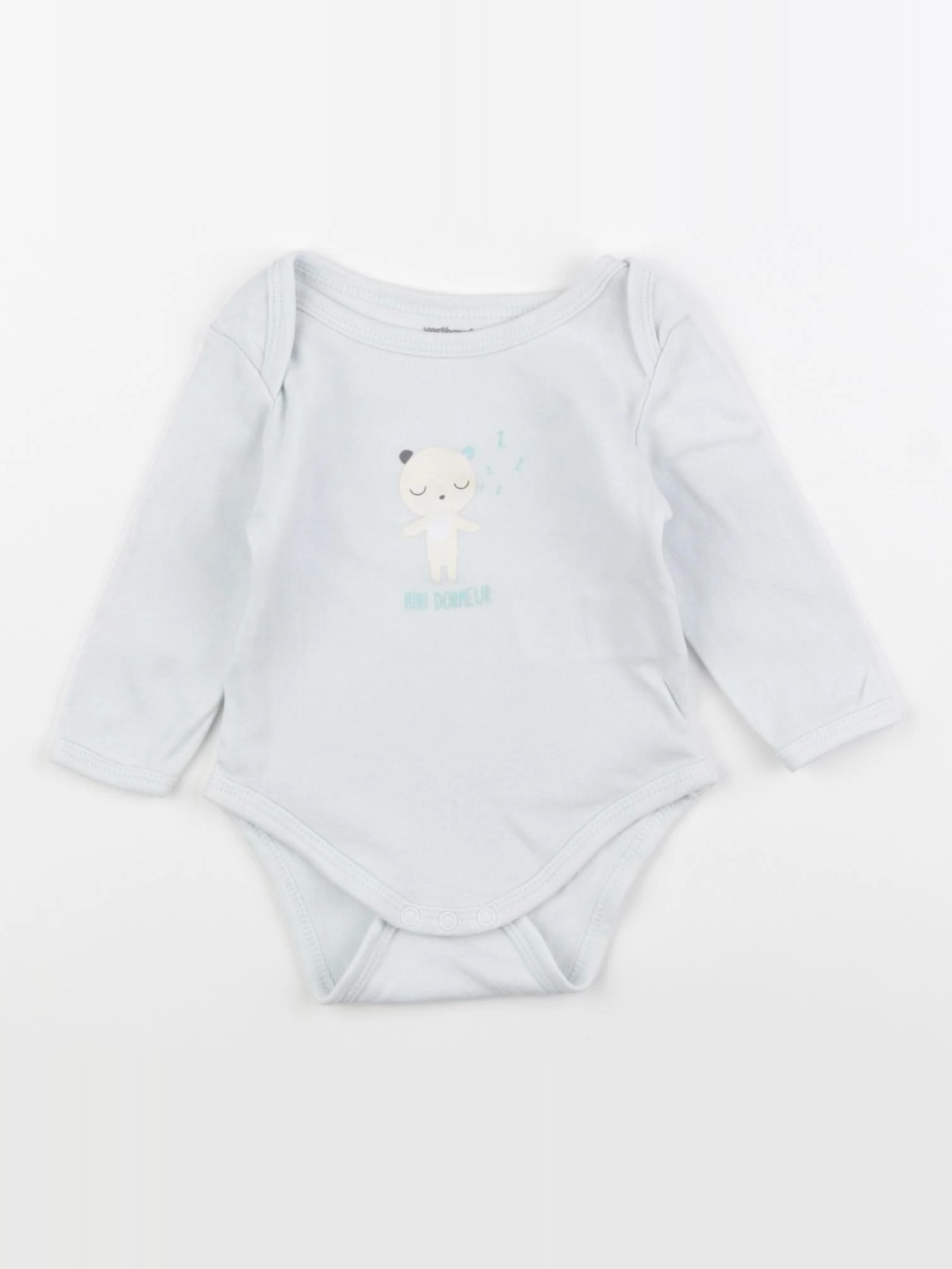 Vertbaudet - body bleu - 3 mois