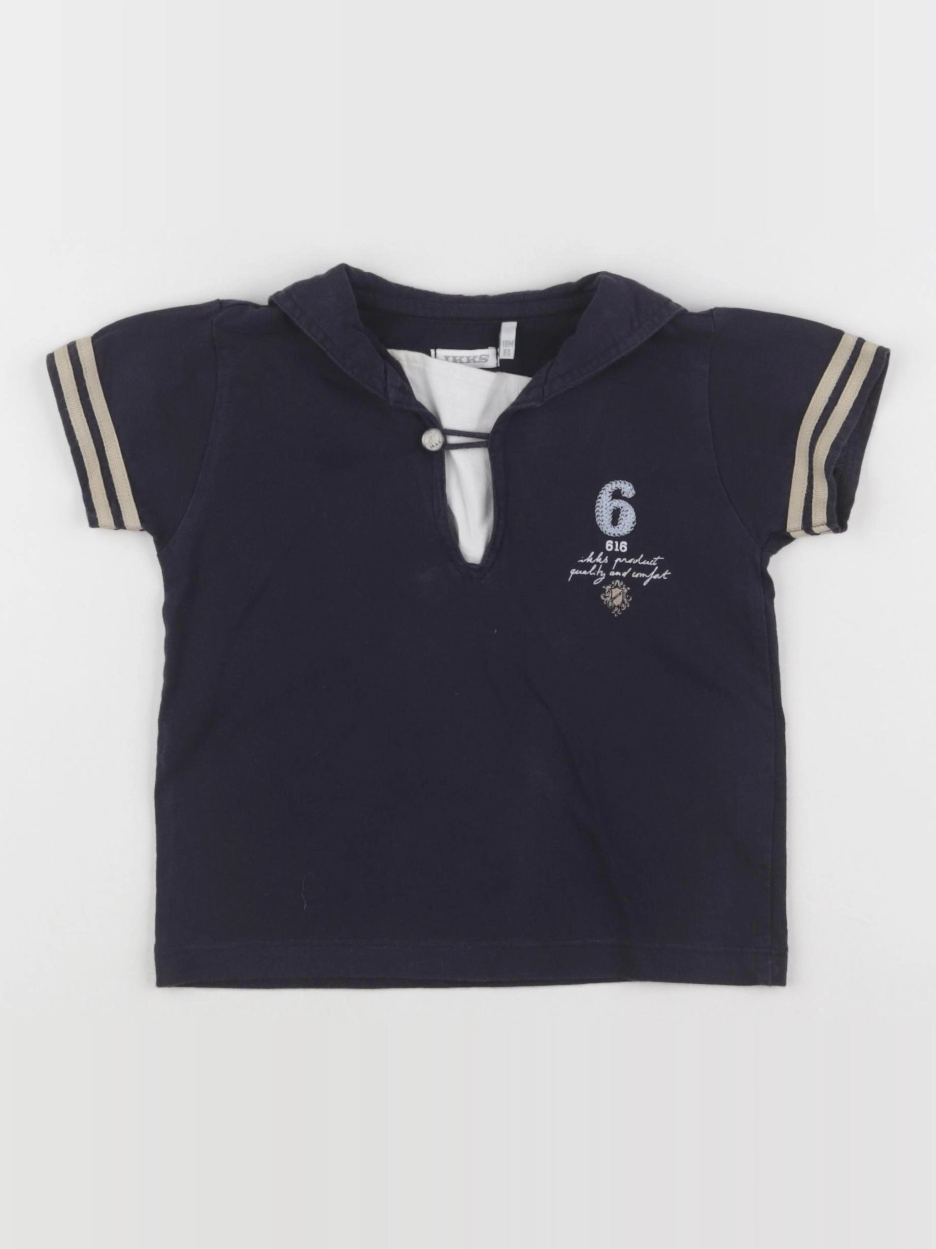 Petit Bateau - tee-shirt bleu - 18 mois