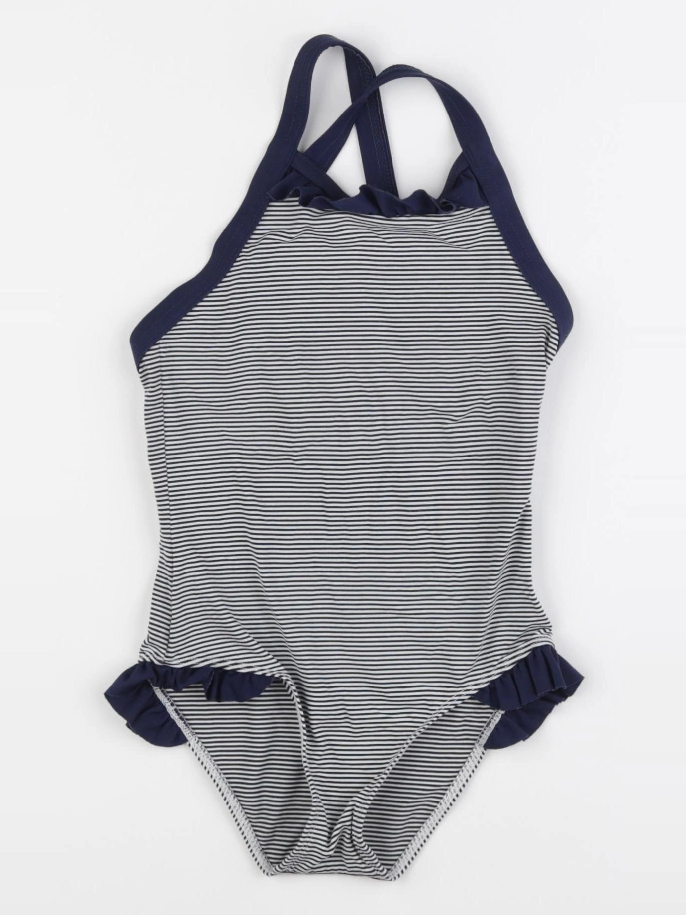 Petit Bateau - maillot de bain bleu, blanc - 4 ans