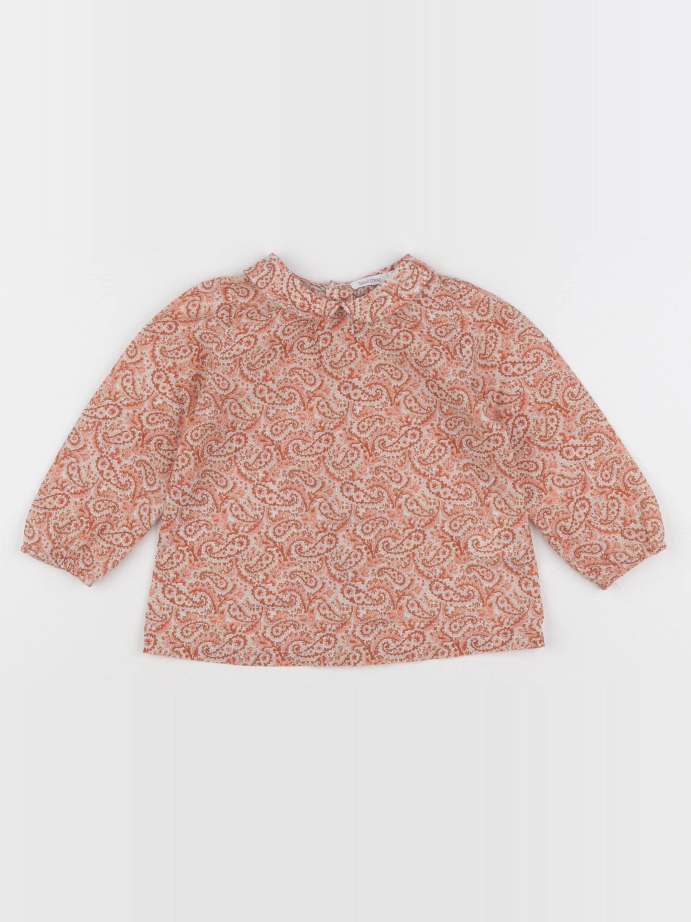 Boutchou - blouse orange - 18 mois