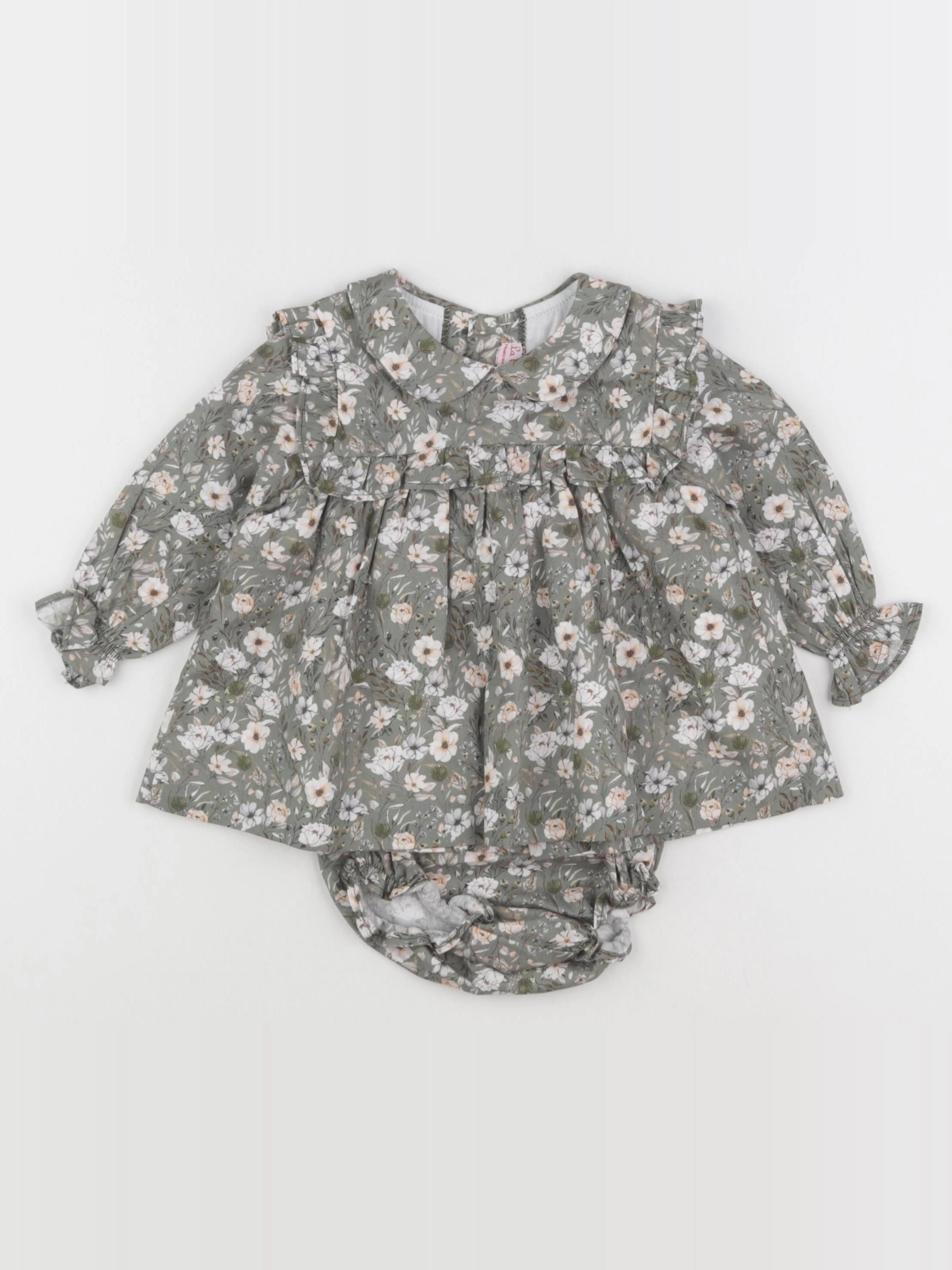 La Coqueta - robe vert - 12 mois