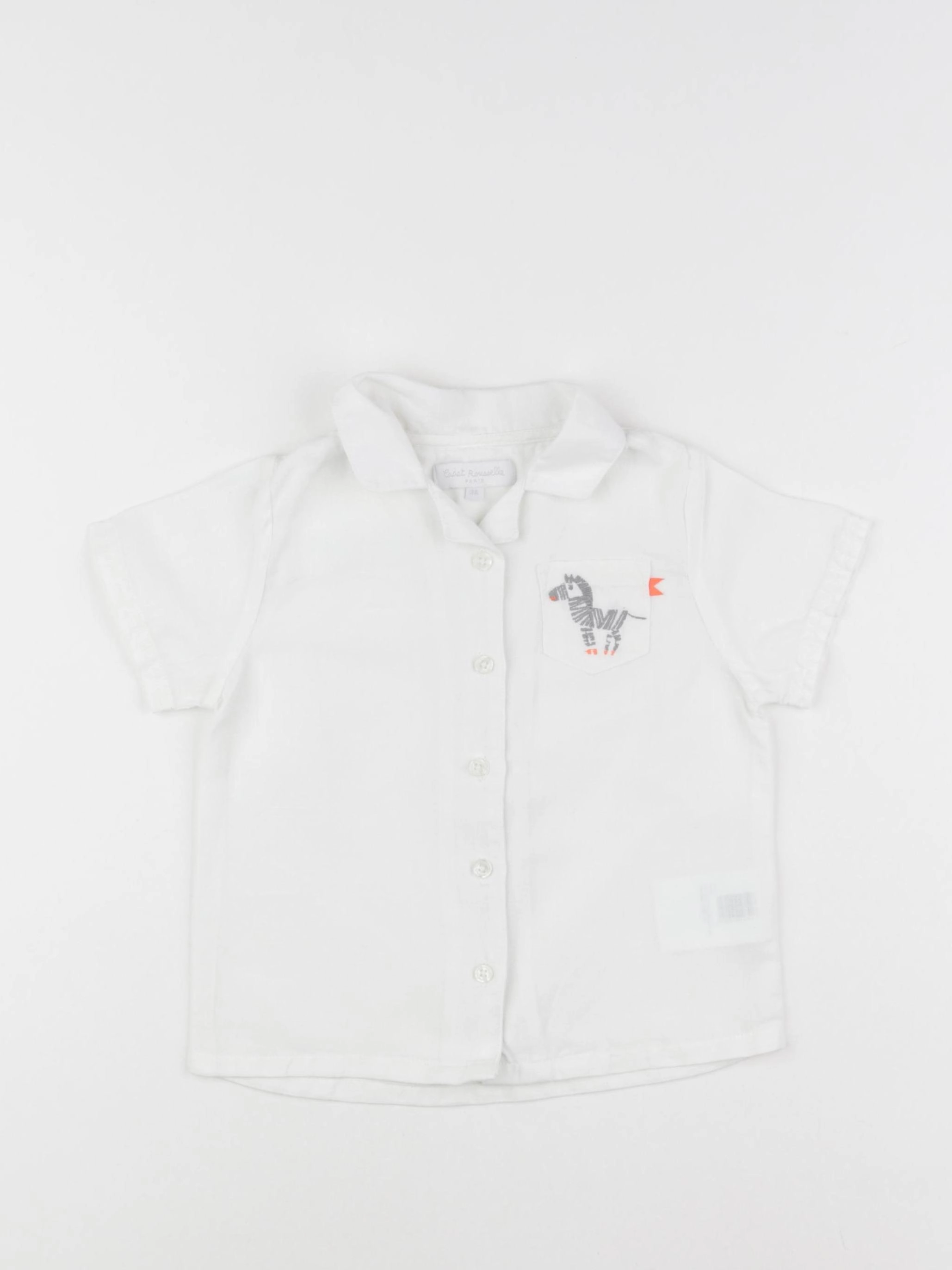 Cadet Rousselle - chemise blanc - 3 ans