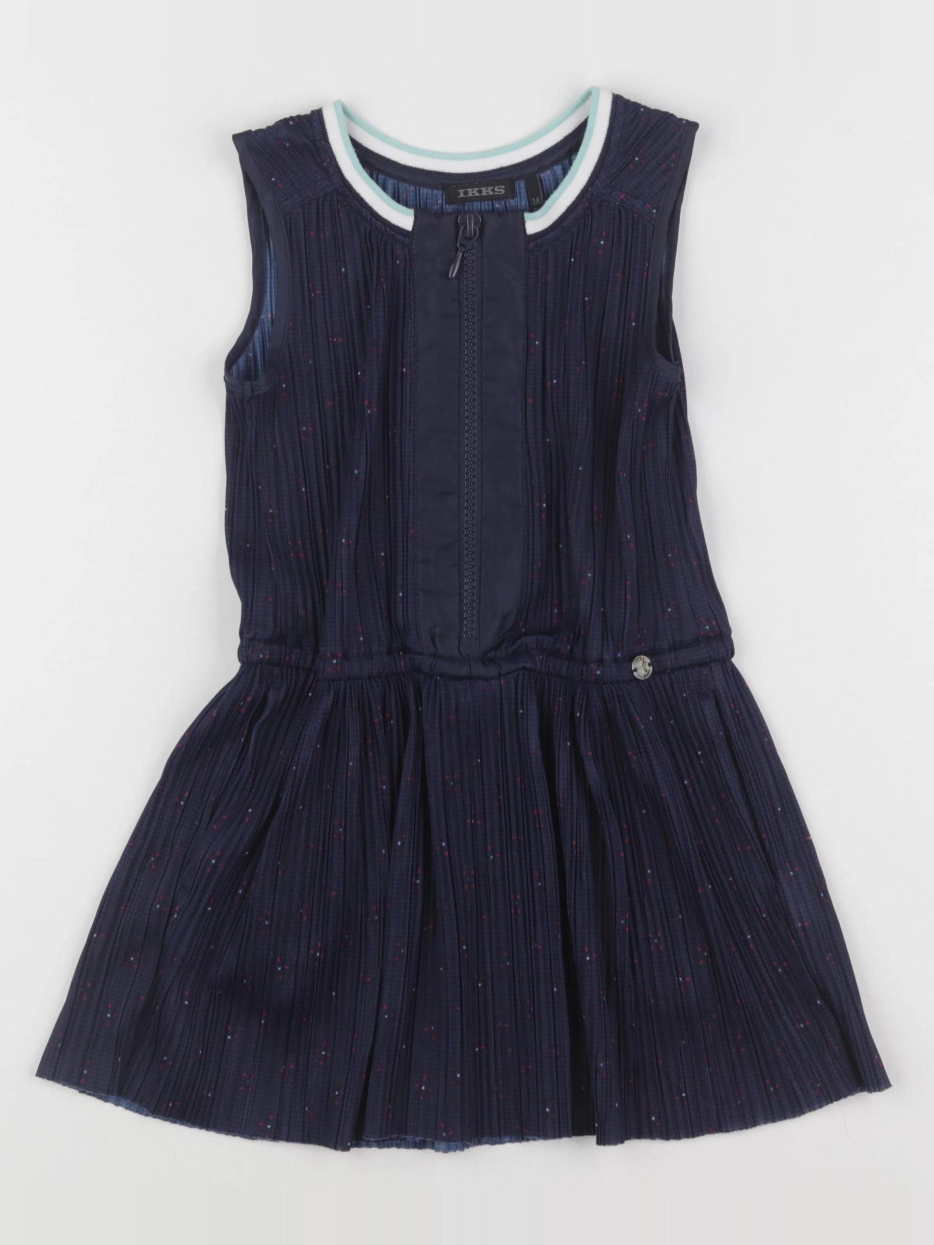 IKKS - robe bleu - 3 ans