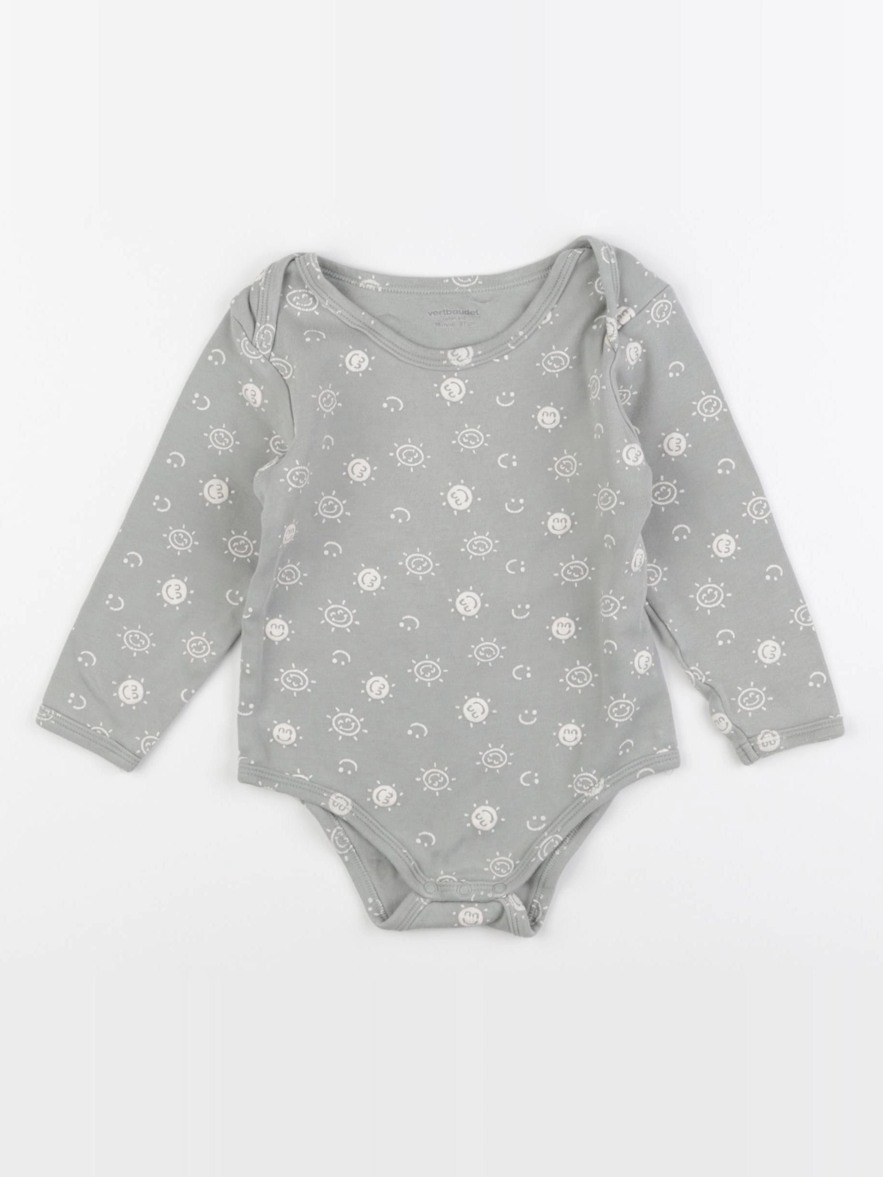 Vertbaudet - body vert - 36 mois