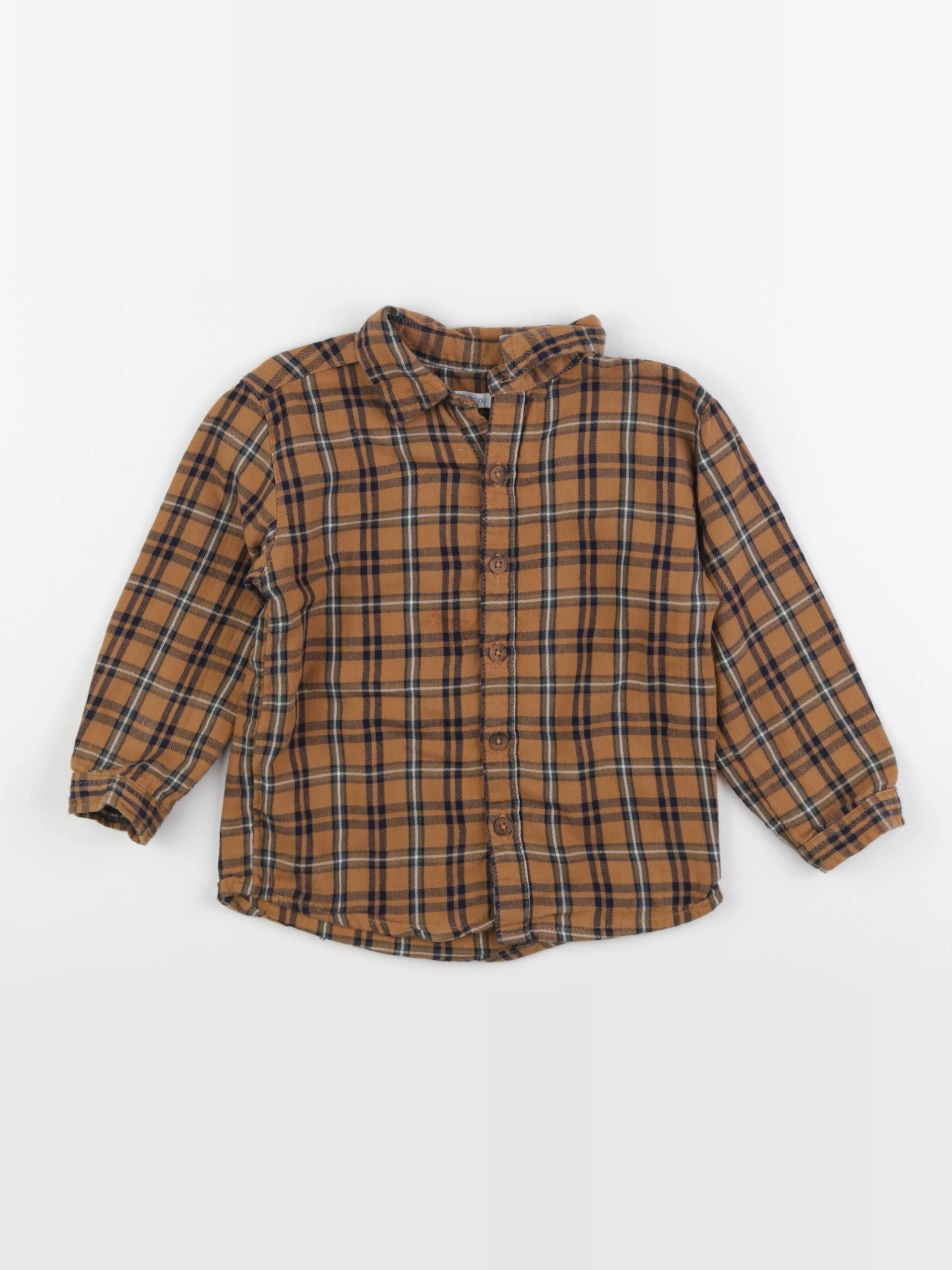Boutchou - chemise marron - 24 mois