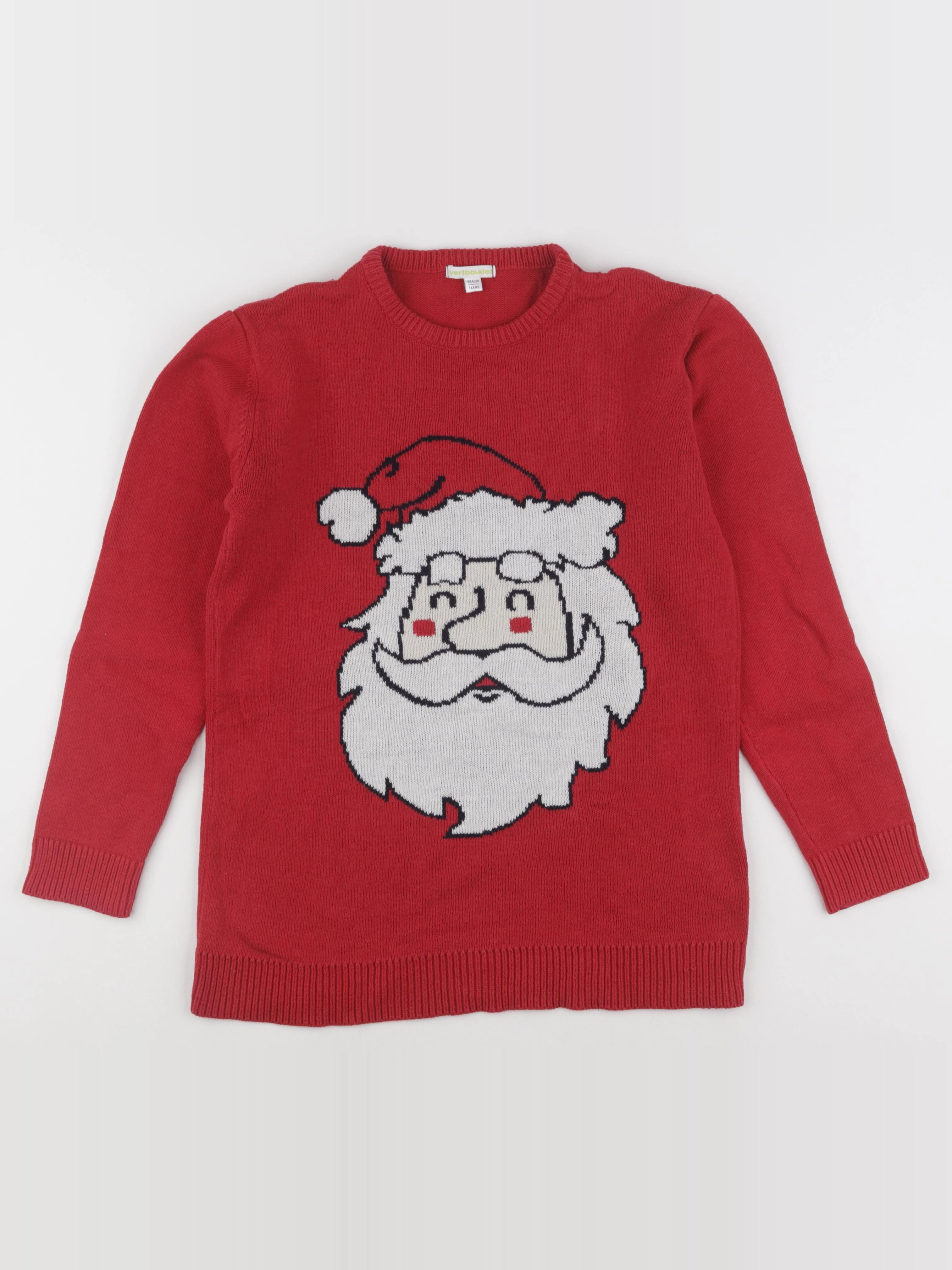 Vertbaudet - pull rouge - 14 ans