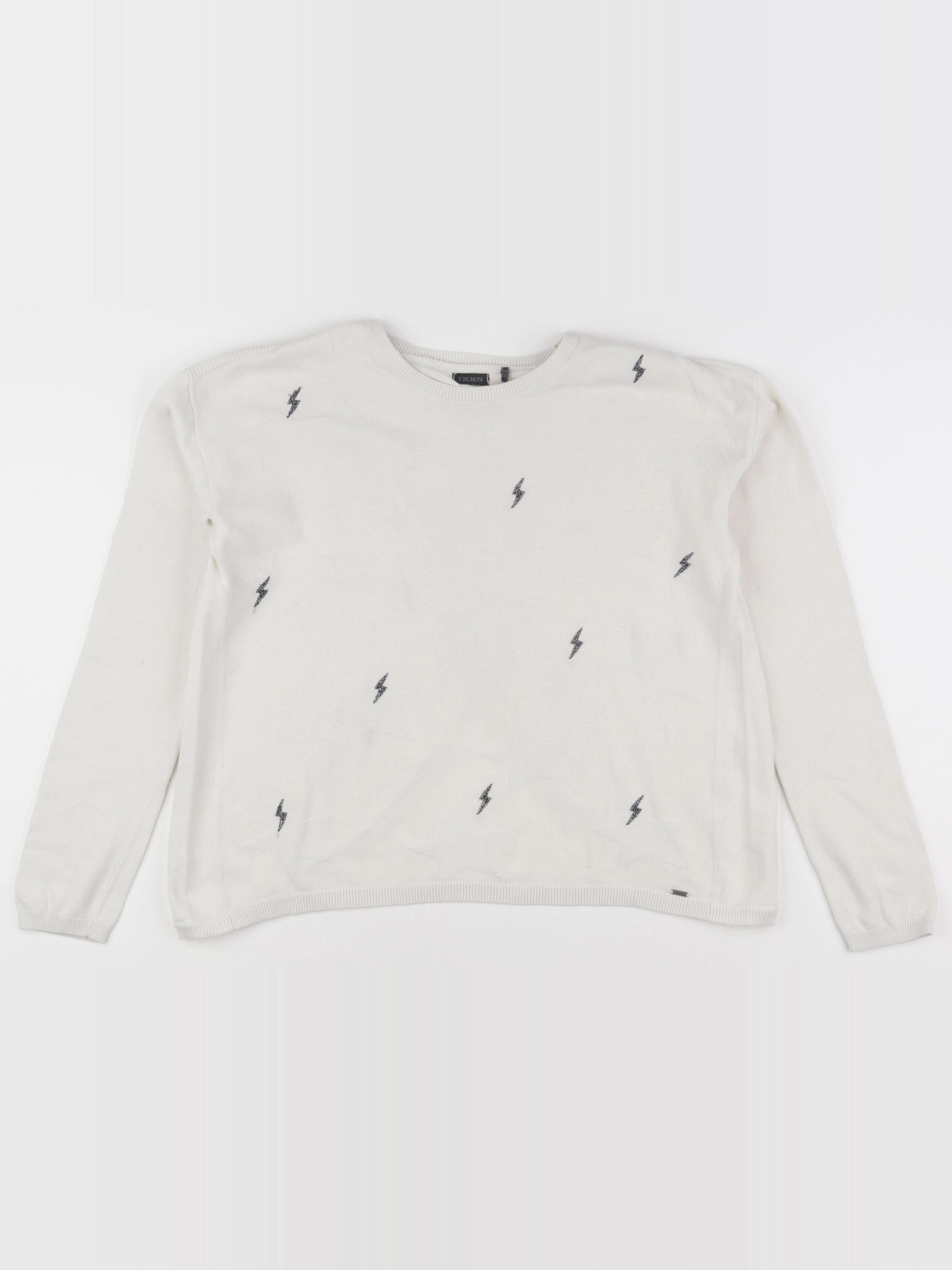 IKKS - pull blanc - 12 ans