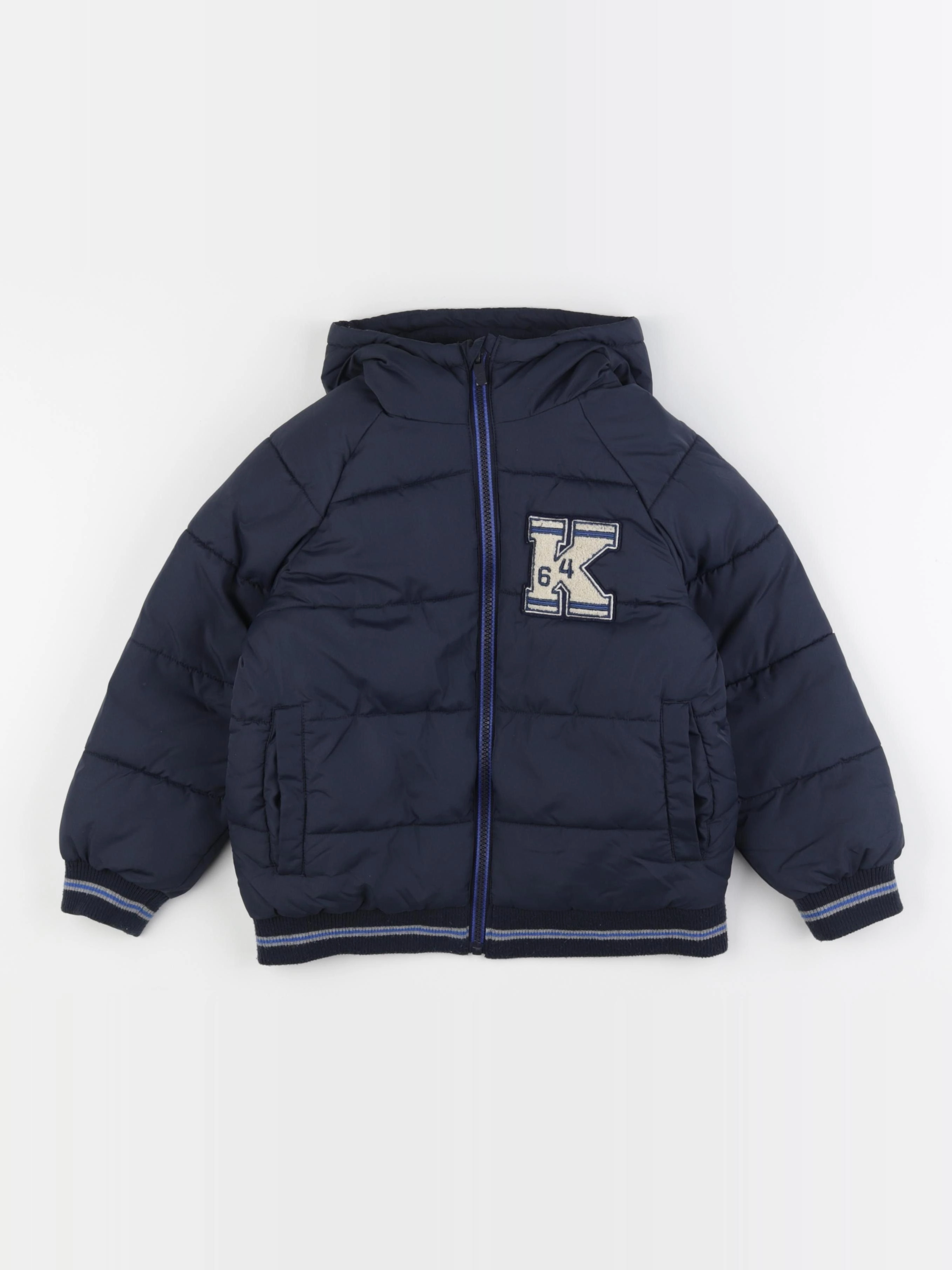 Vertbaudet - doudoune bleu - 6 ans