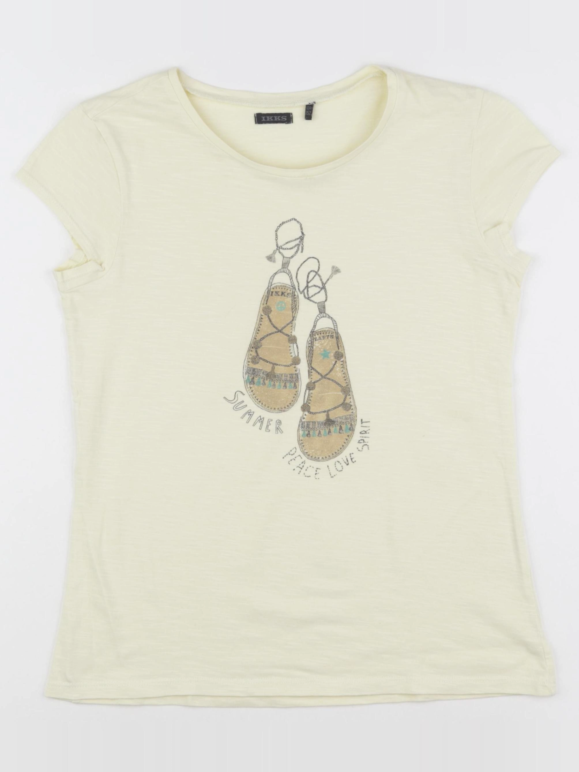 IKKS - tee-shirt jaune - 12 ans