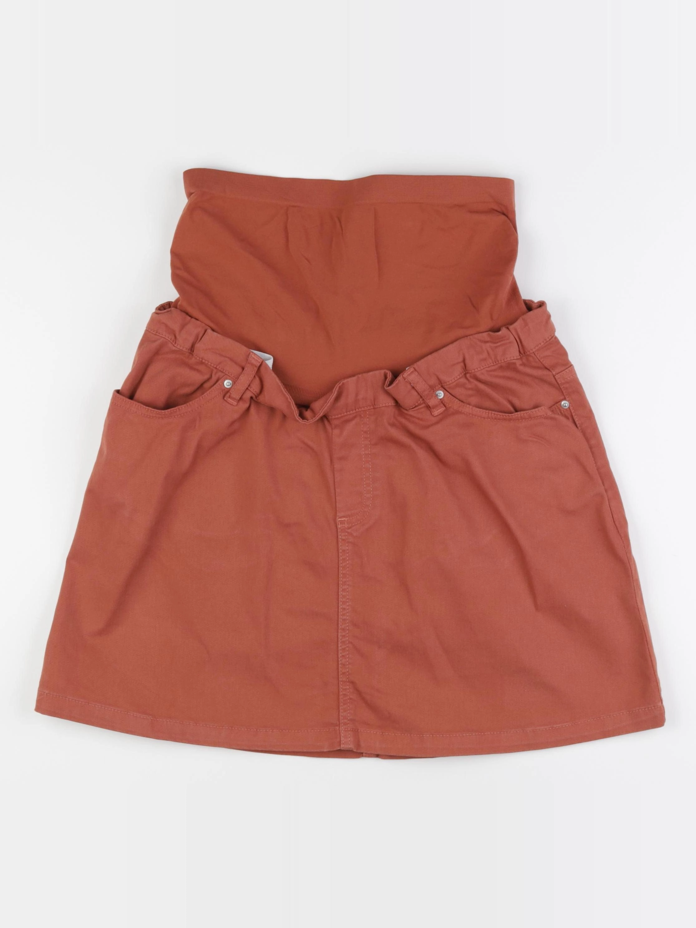 Envie de fraise - jupe grossesse orange - 36