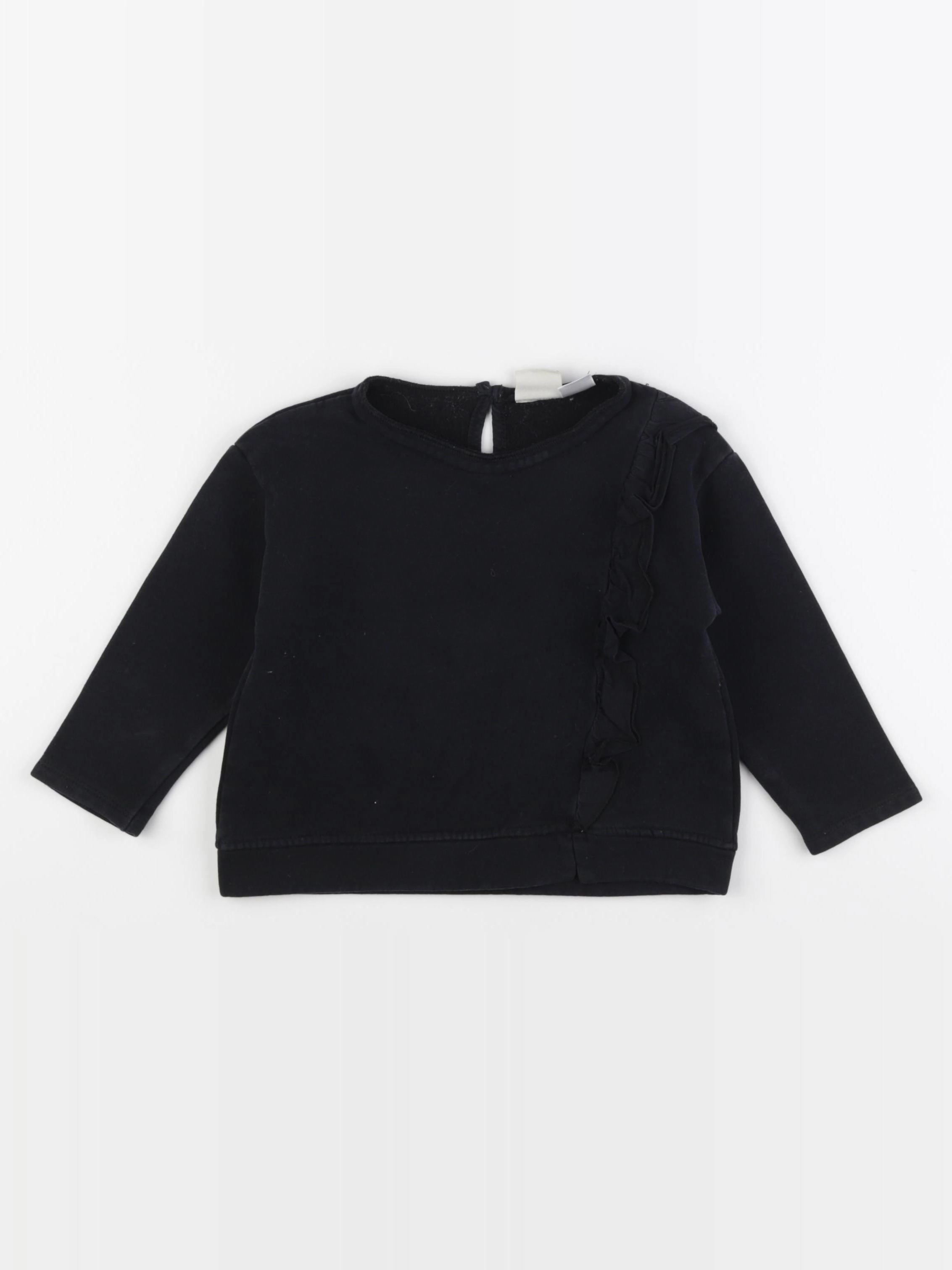 Zara - sweat noir - 18/24 mois