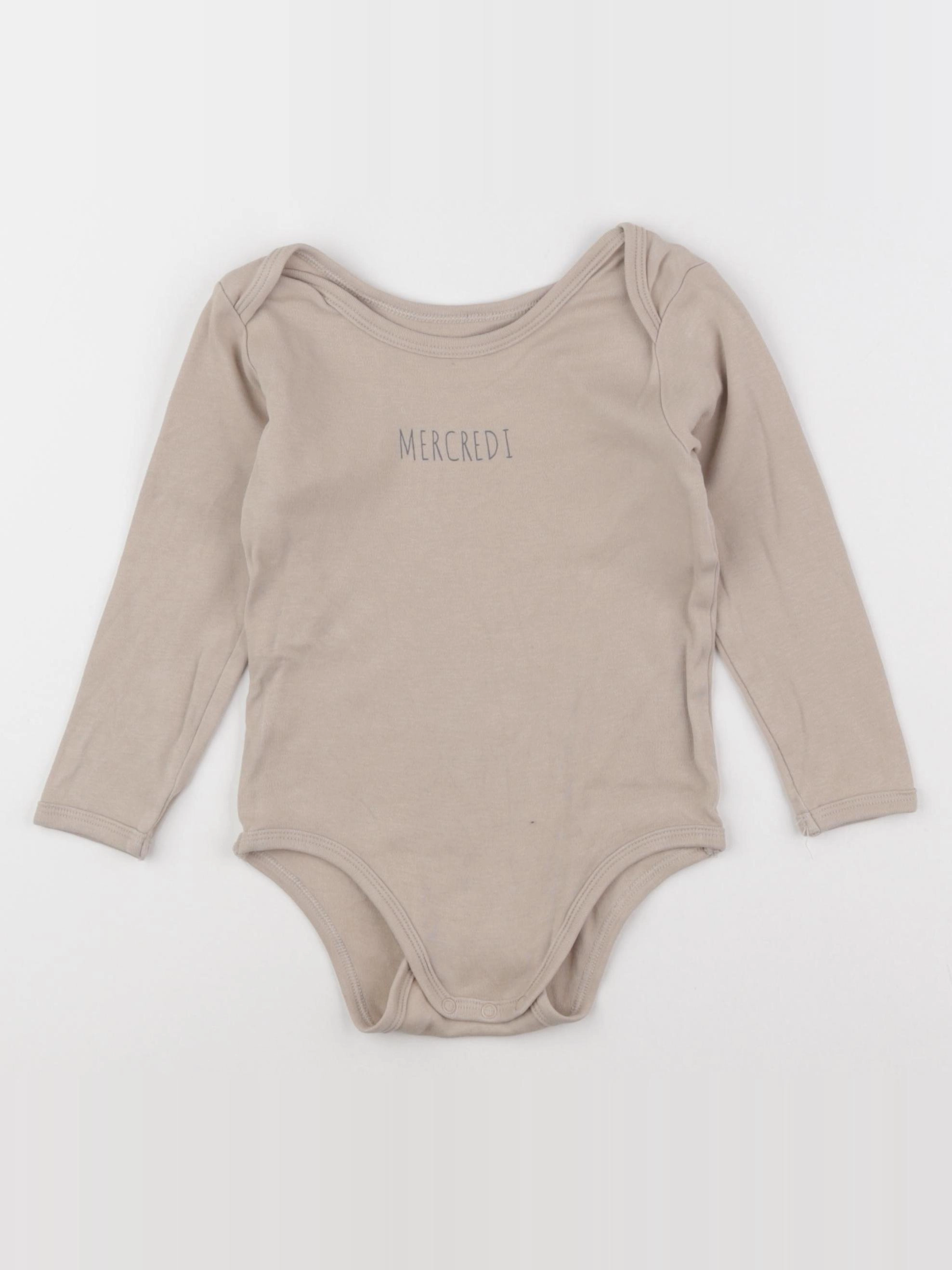 Vertbaudet - body beige - 36 mois