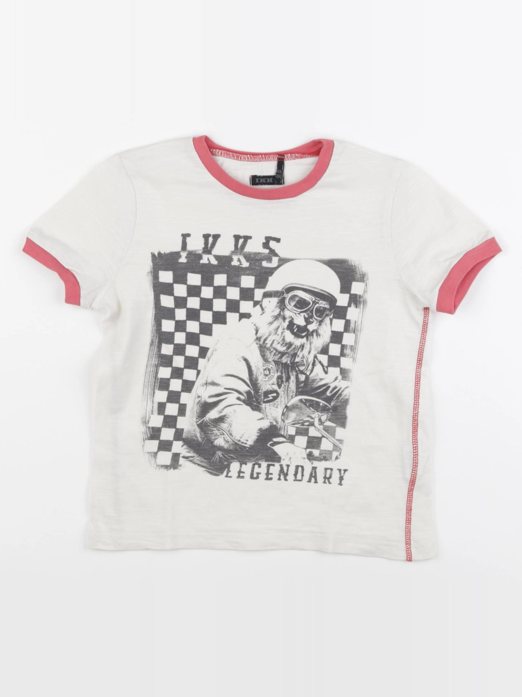 IKKS - tee-shirt beige - 4 ans