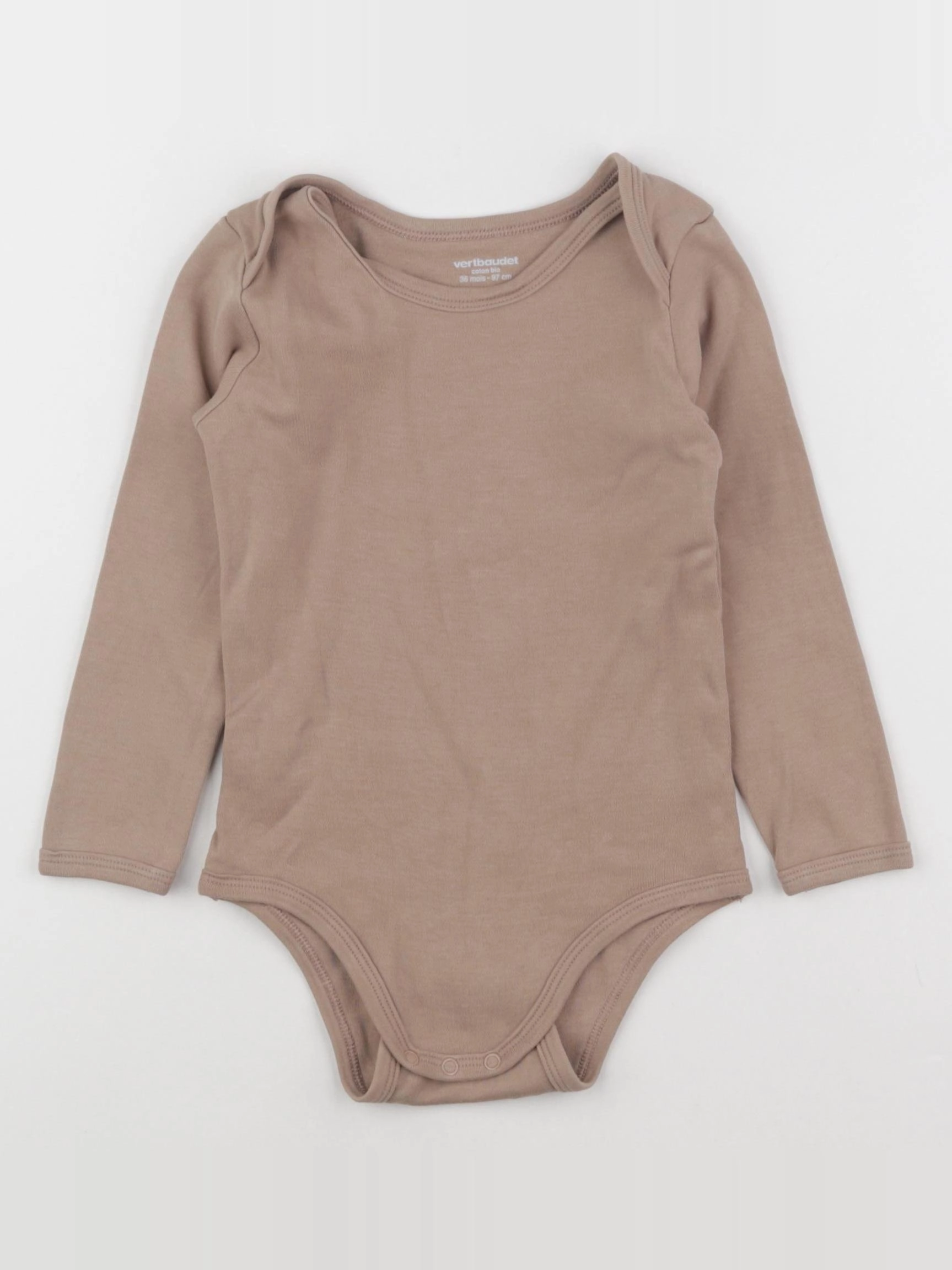 Vertbaudet - body marron - 36 mois