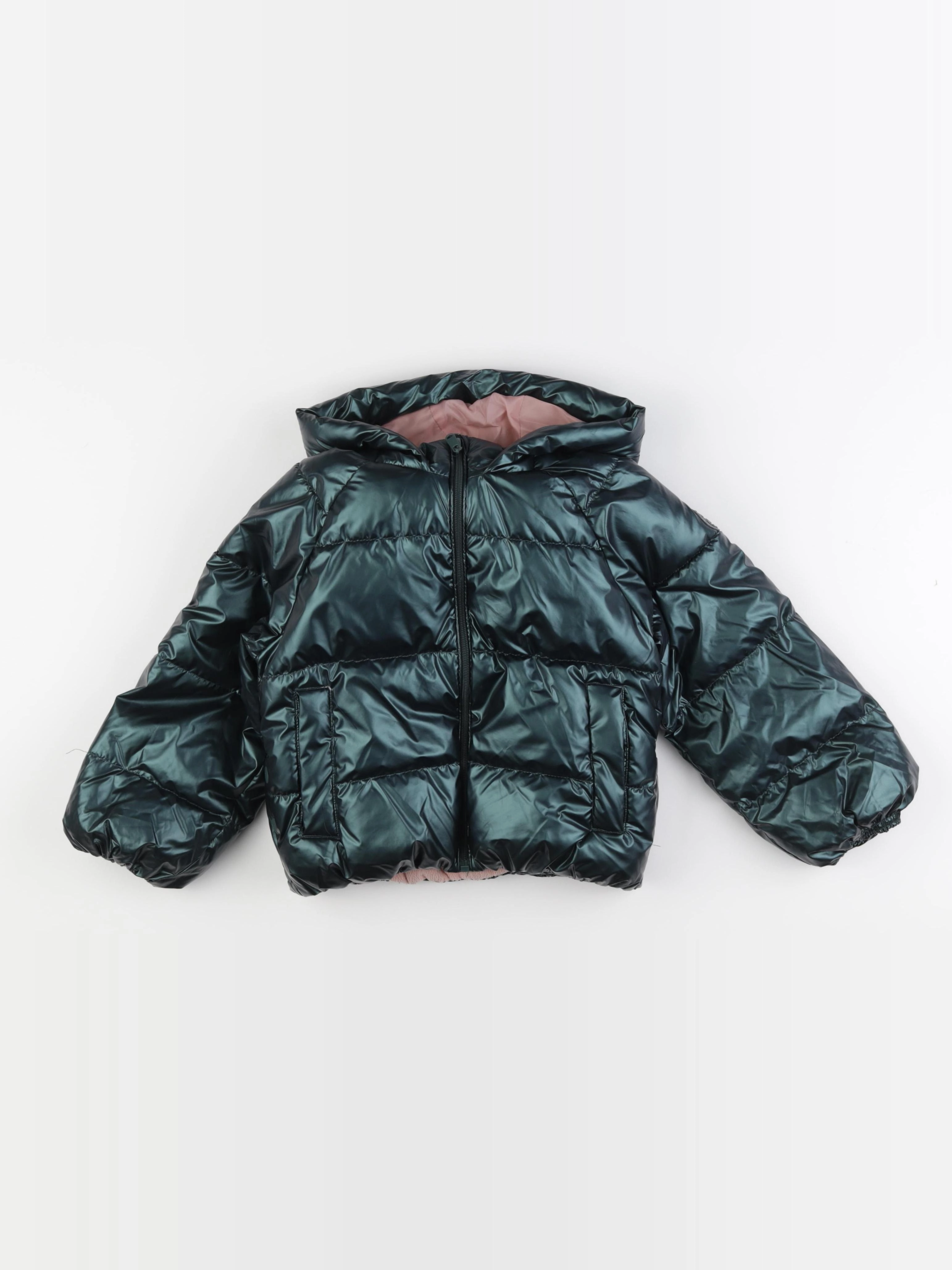 Vertbaudet - doudoune vert - 6 ans