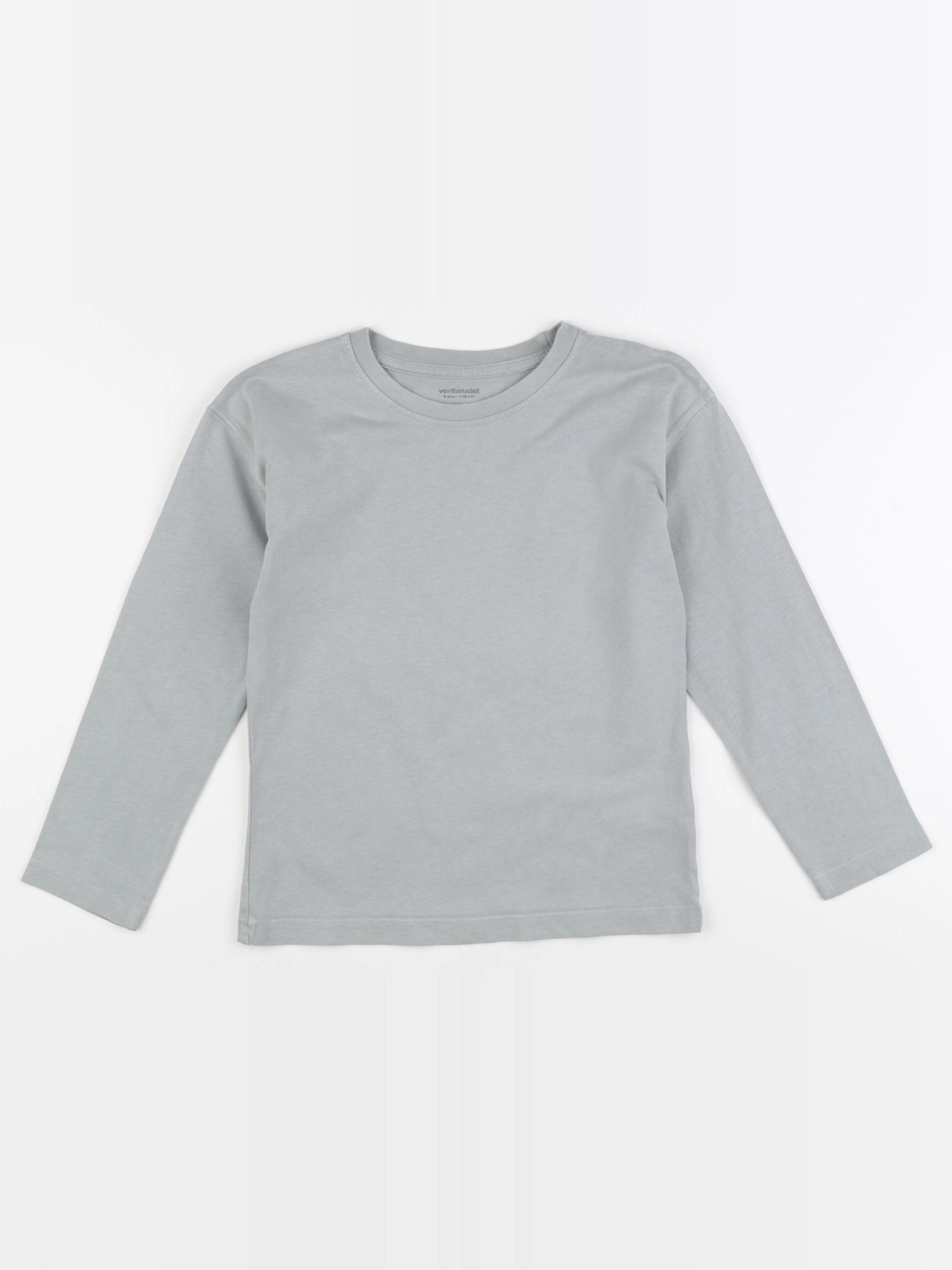 Vertbaudet - tee-shirt gris - 8 ans