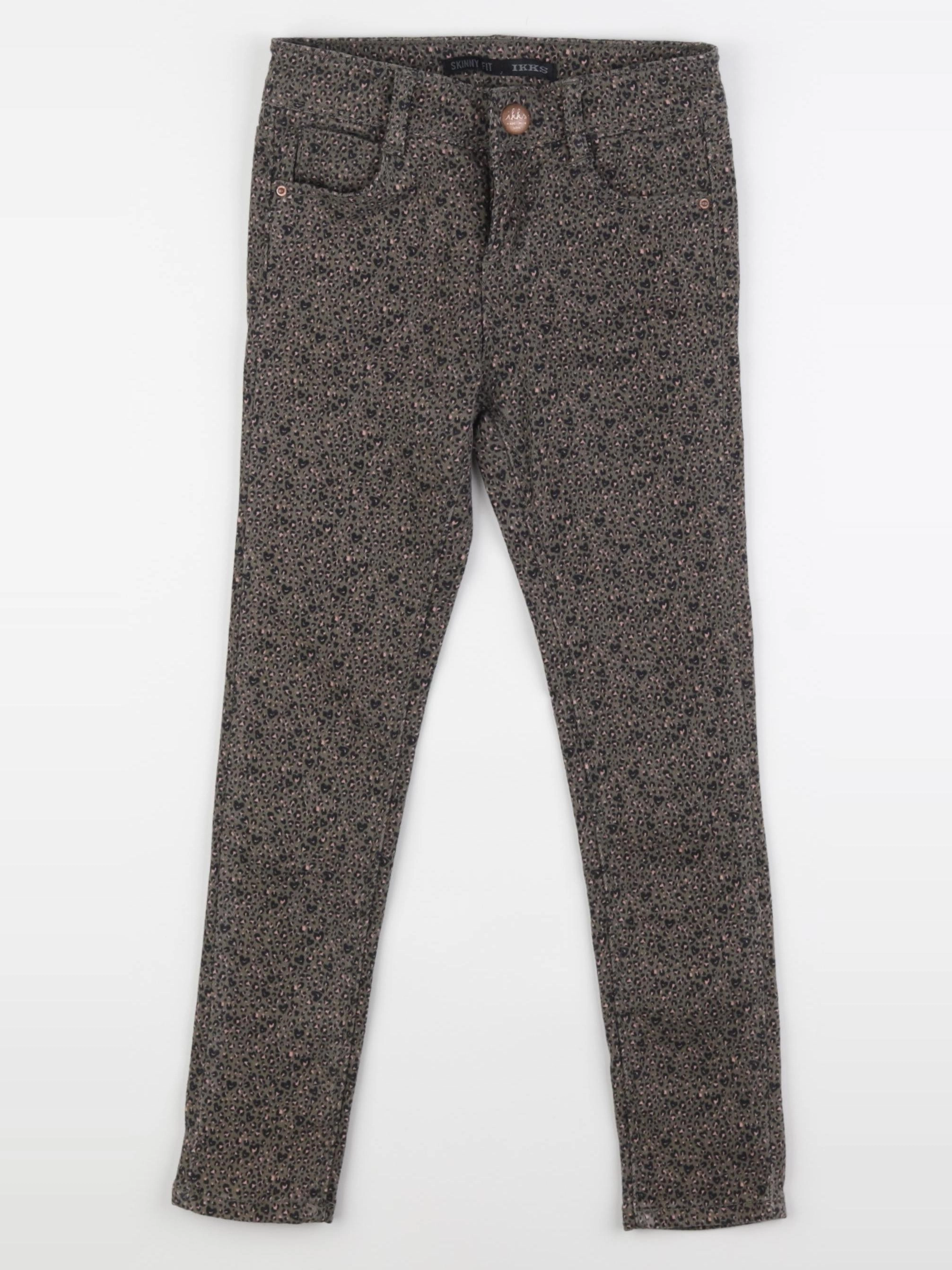 IKKS - pantalon vert, rose - 6 ans