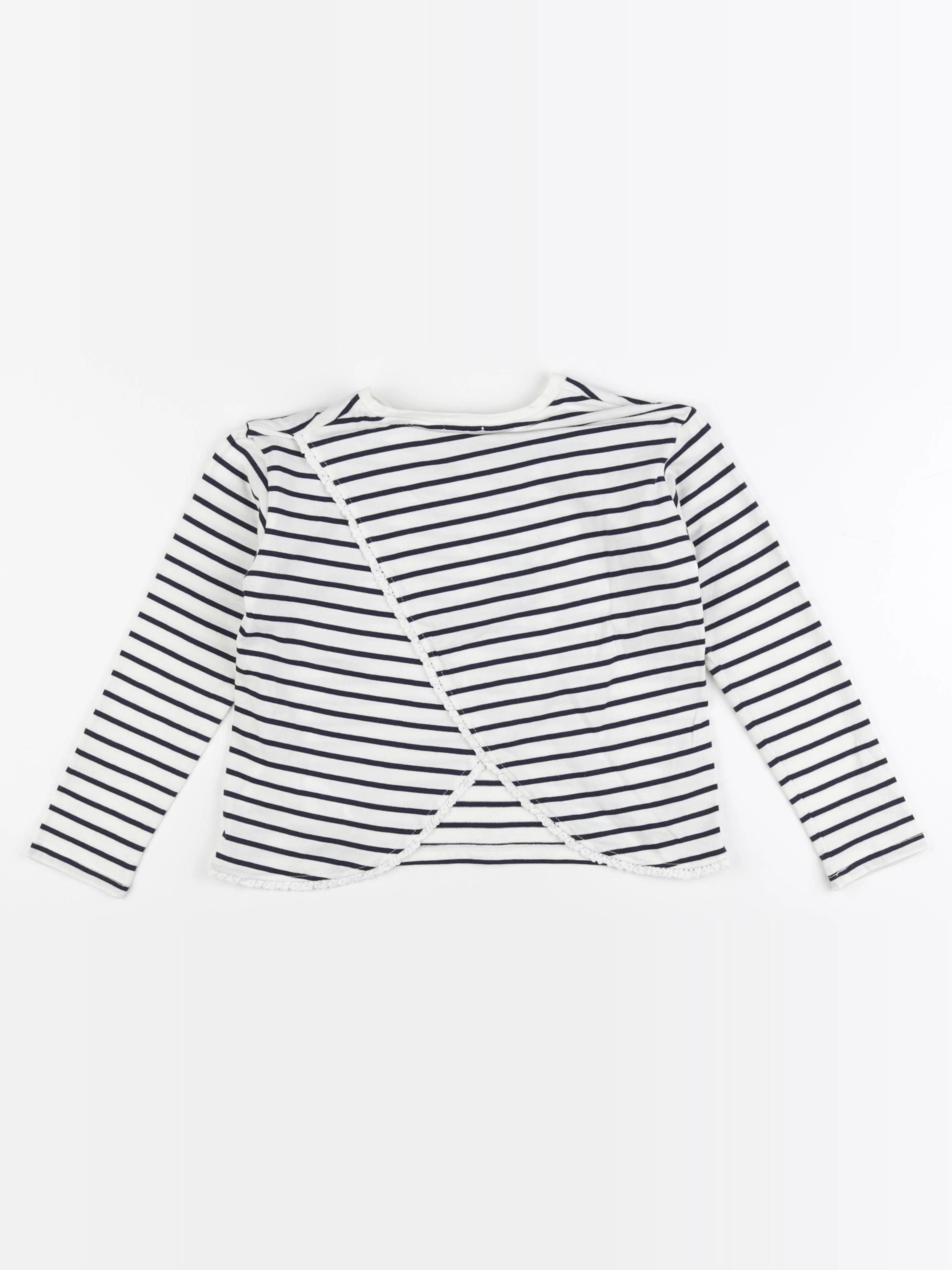 IKKS - tee-shirt blanc, bleu - 6 ans