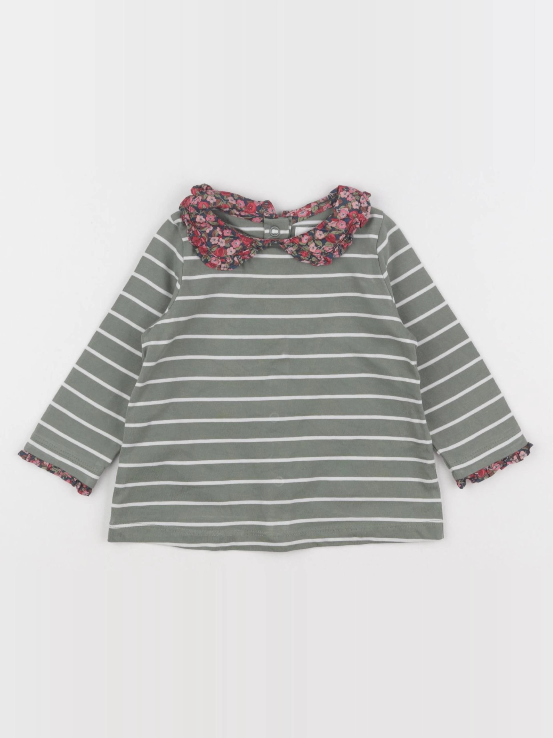 Cyrillus - tee-shirt vert - 6 mois