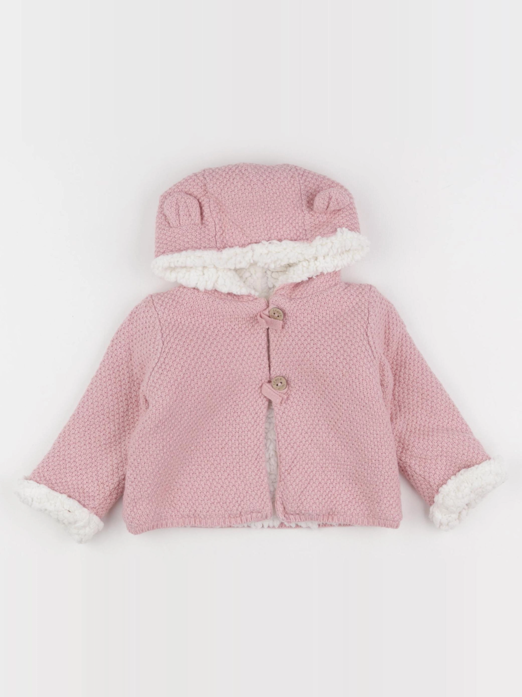 Sfera - veste rose - 9 mois