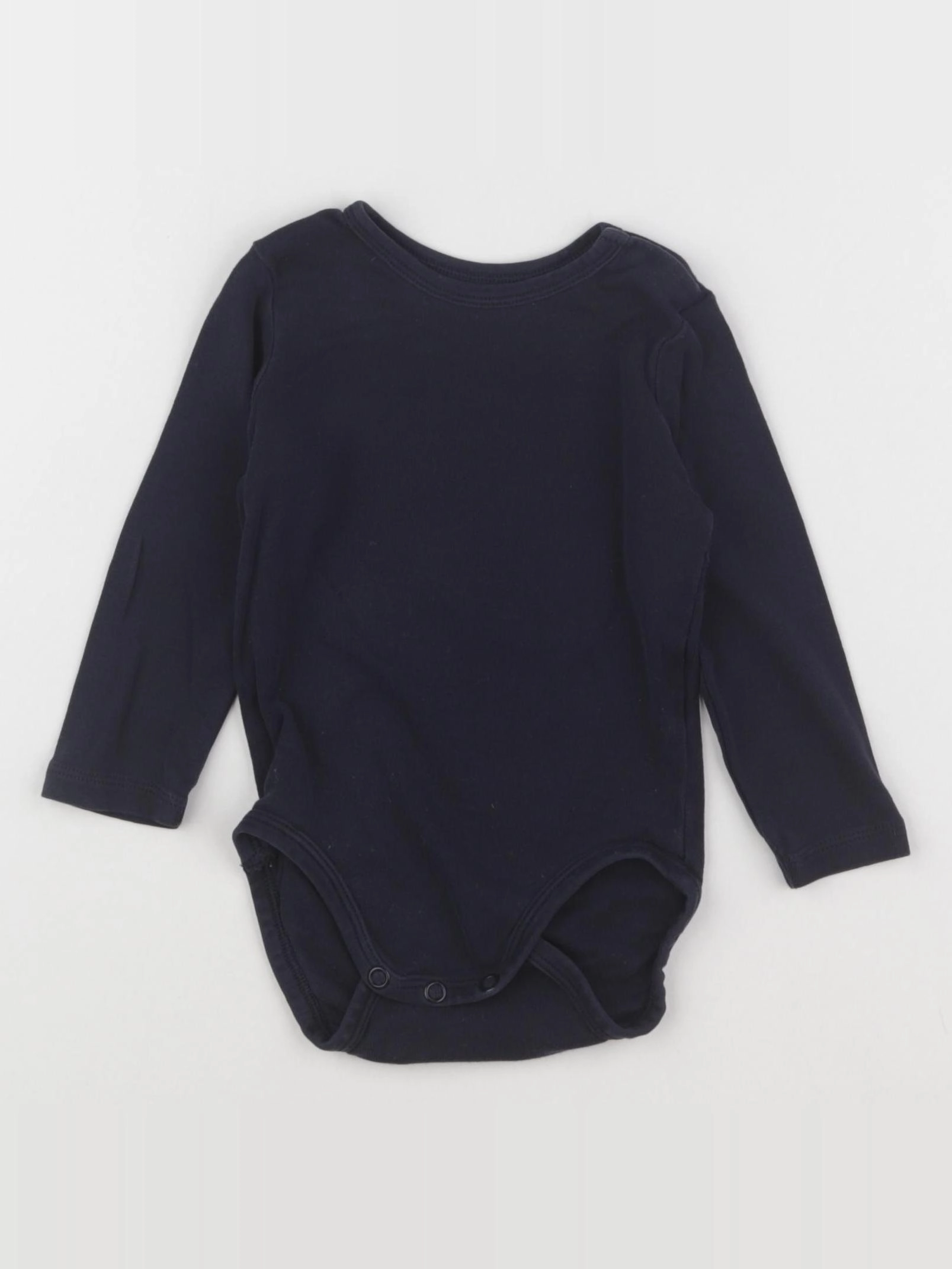H&M - body bleu - 6/9 mois